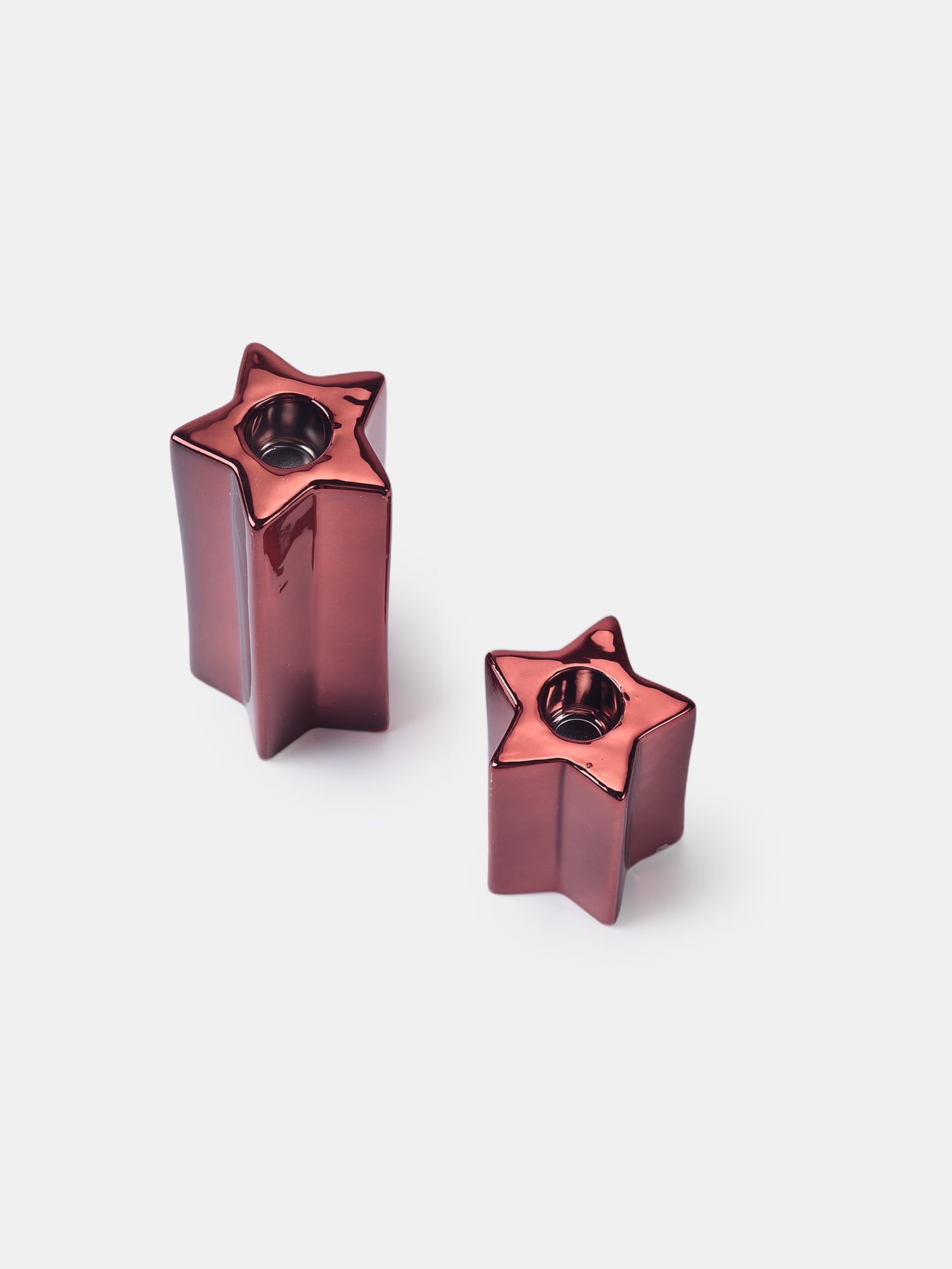 Sinsay - Χριστουγεννιάτικα κηροπήγια 2 τεμάχια - μπορντο φωτογραφία