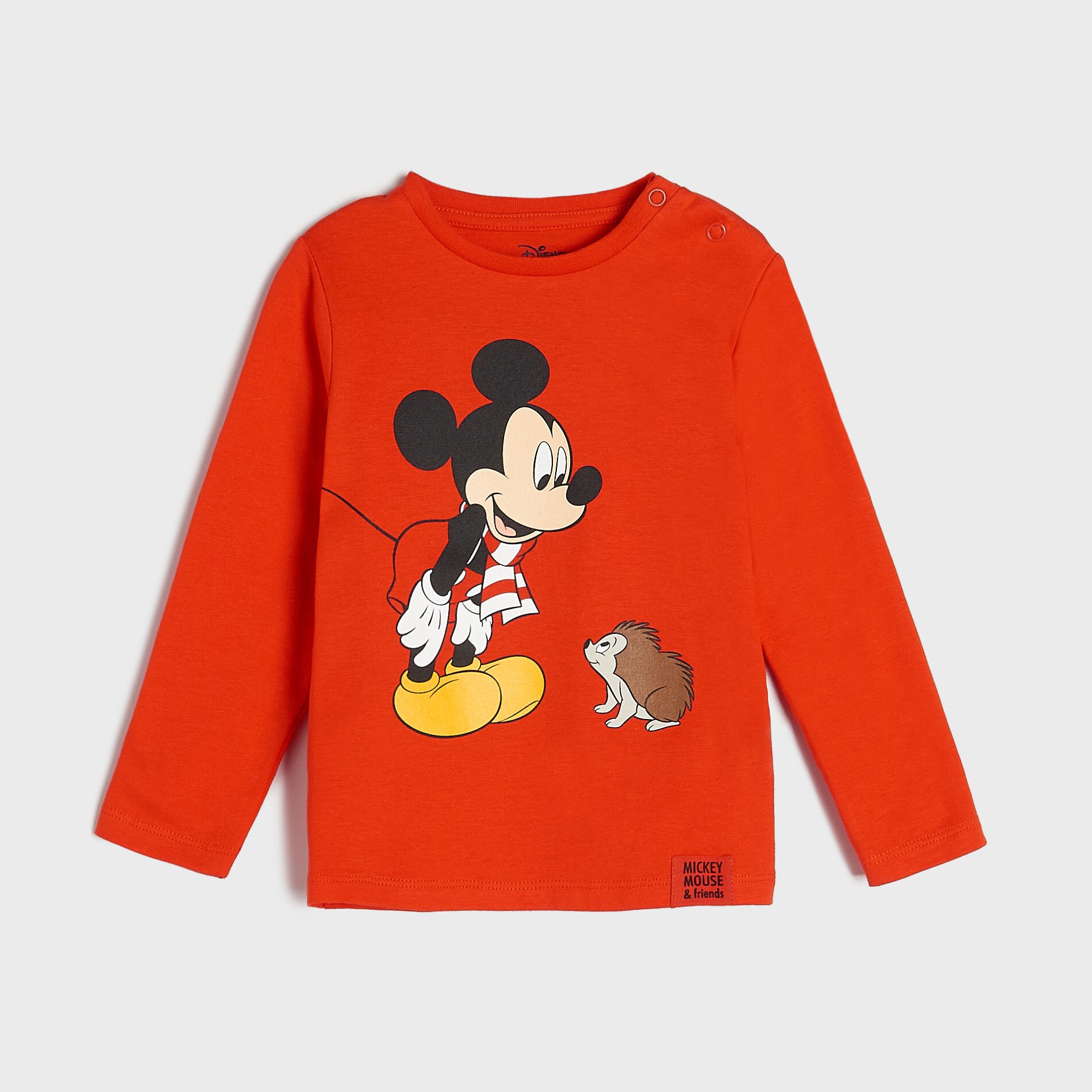 Sinsay - Tricou mânecă lungă Mickey Mouse - Roșu