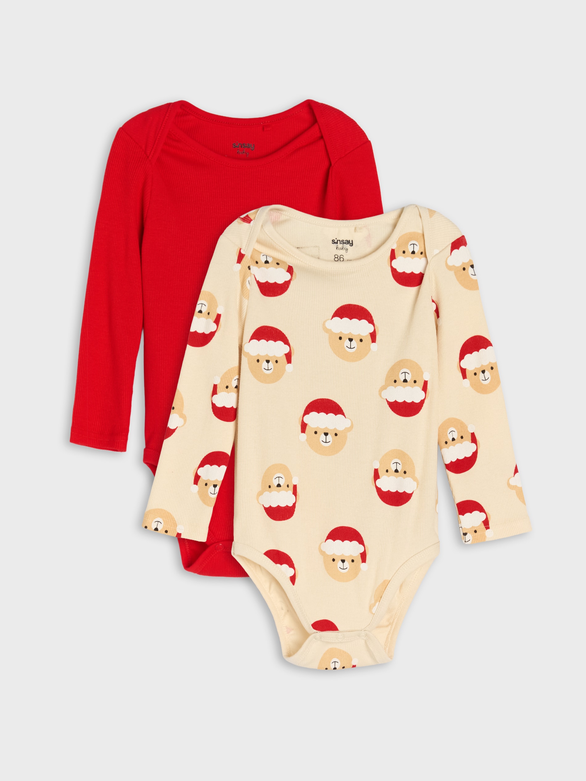 Sinsay - Ριπ τοπ σώμα 2 τεμάχια - μπεζ φωτογραφία