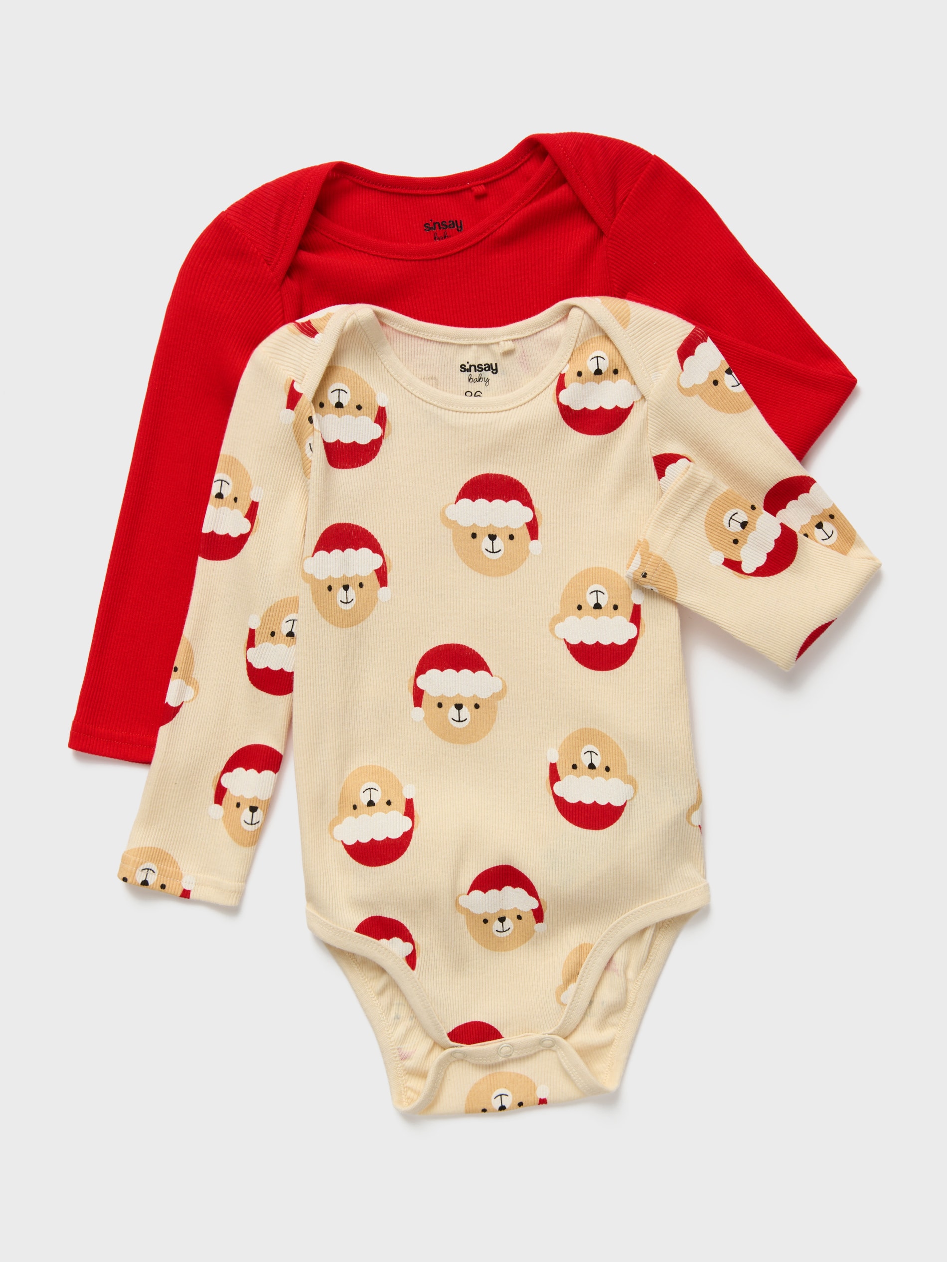 Sinsay - Ριπ τοπ σώμα 2 τεμάχια - μπεζ φωτογραφία