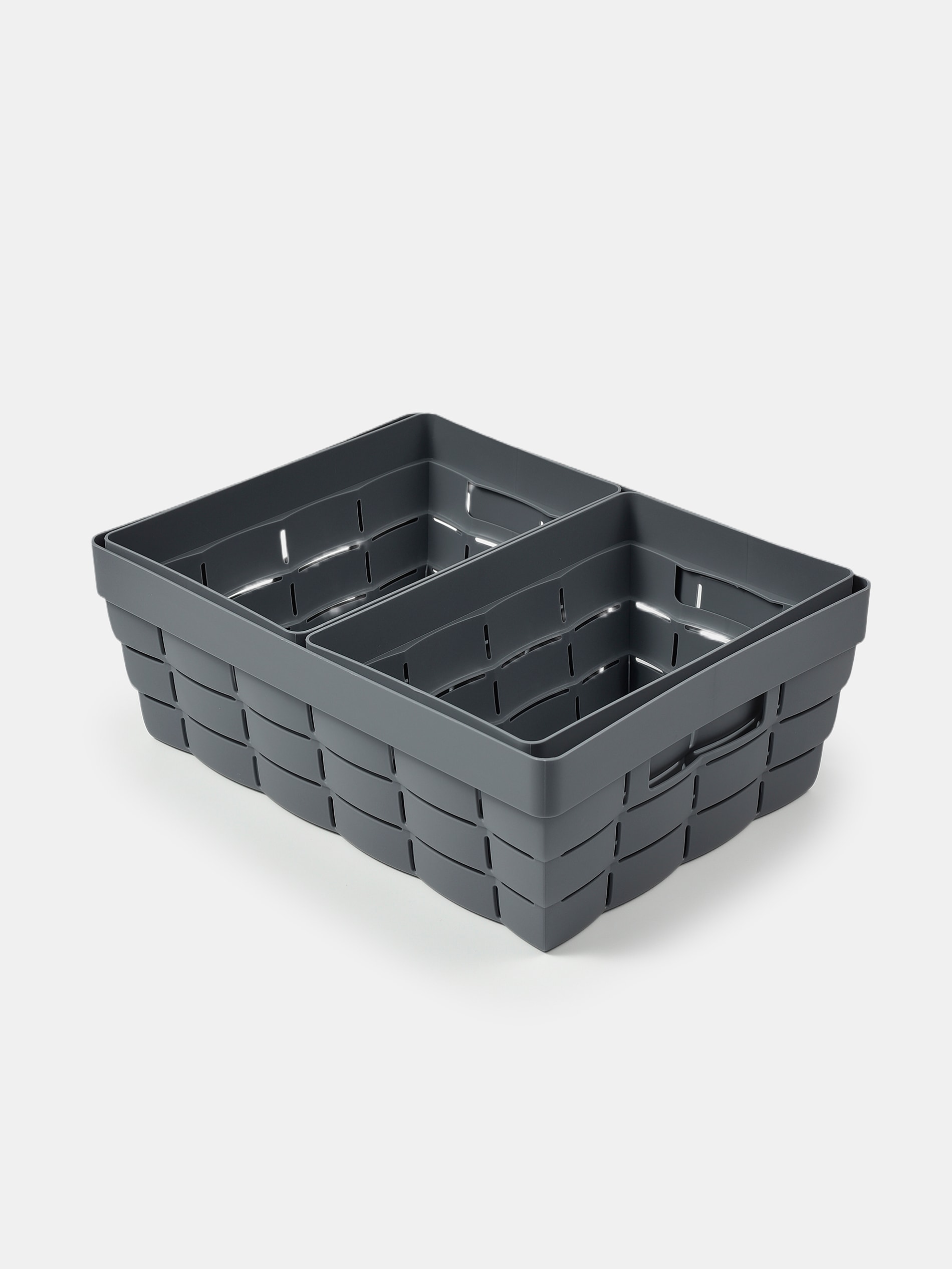 Sinsay - Úložný box 3 balení - námořnická modrá