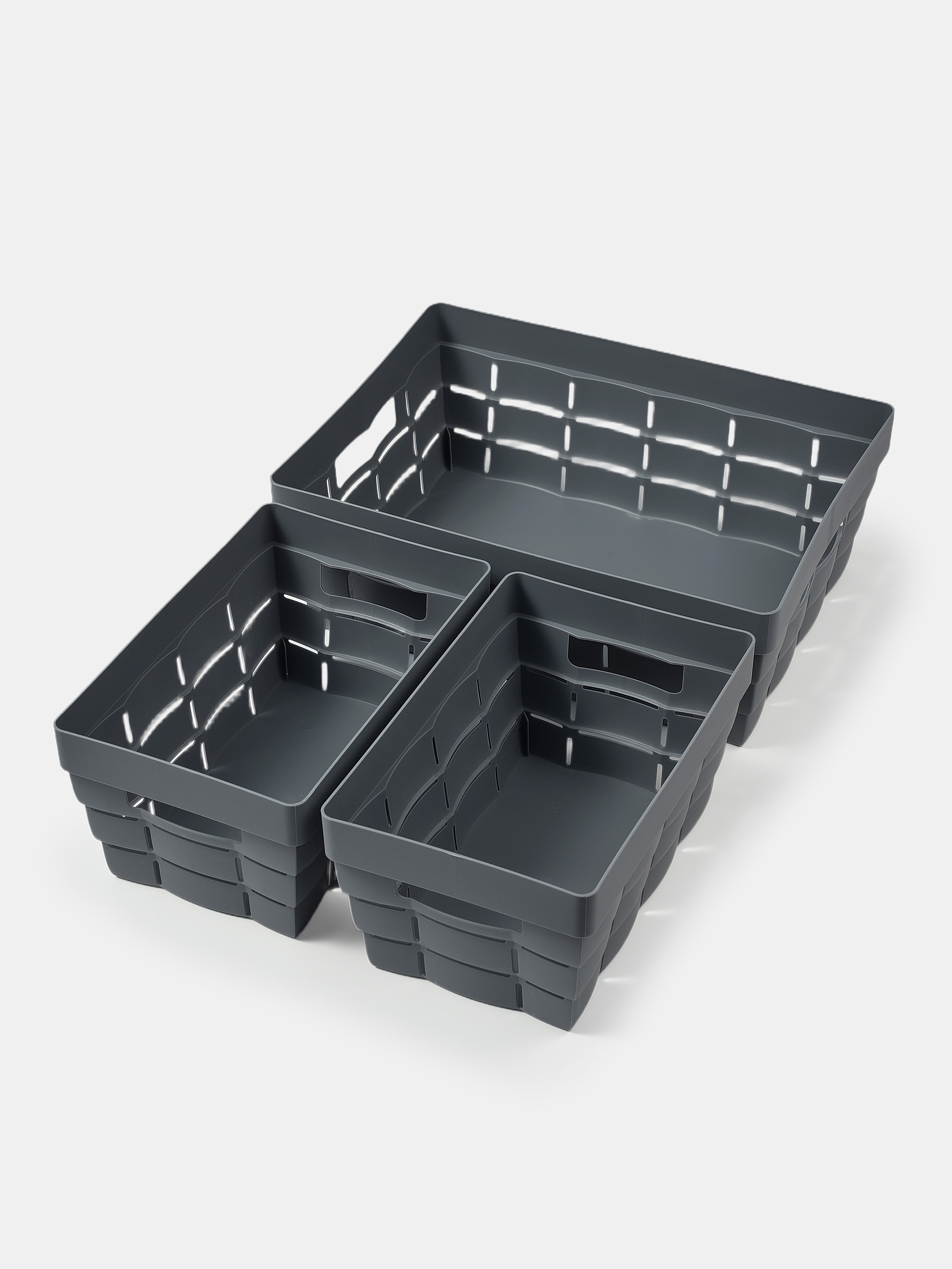 Sinsay - Úložný box 3 balení - námořnická modrá