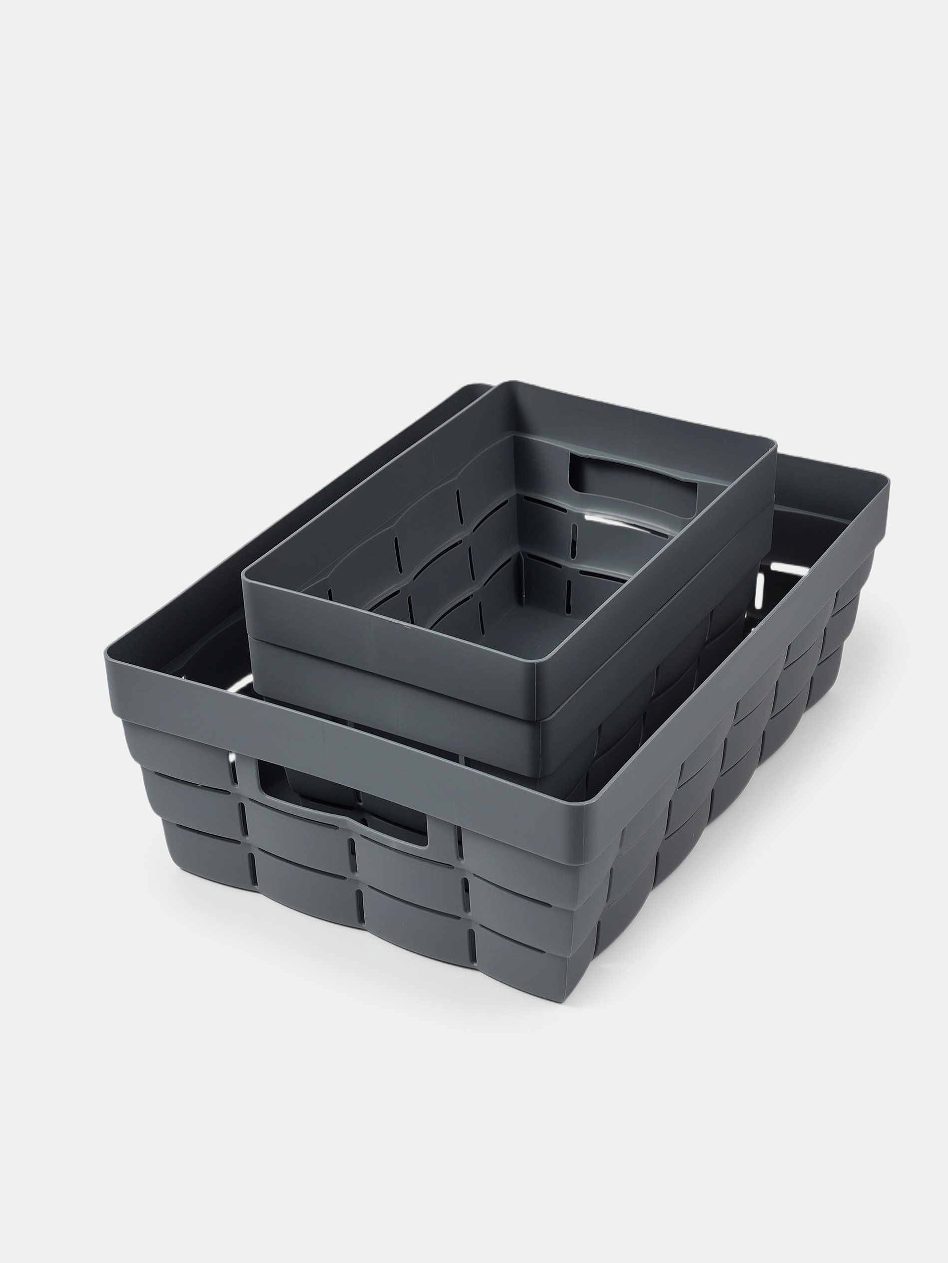 Sinsay - Úložný box 3 balení - námořnická modrá
