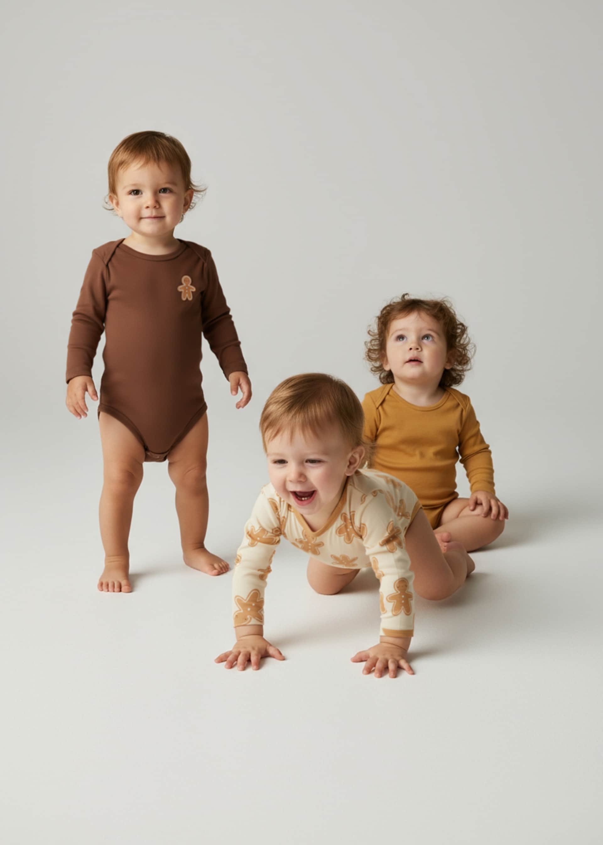 Sinsay - Σετ με 3 κορμάκια - κρεμ φωτογραφία