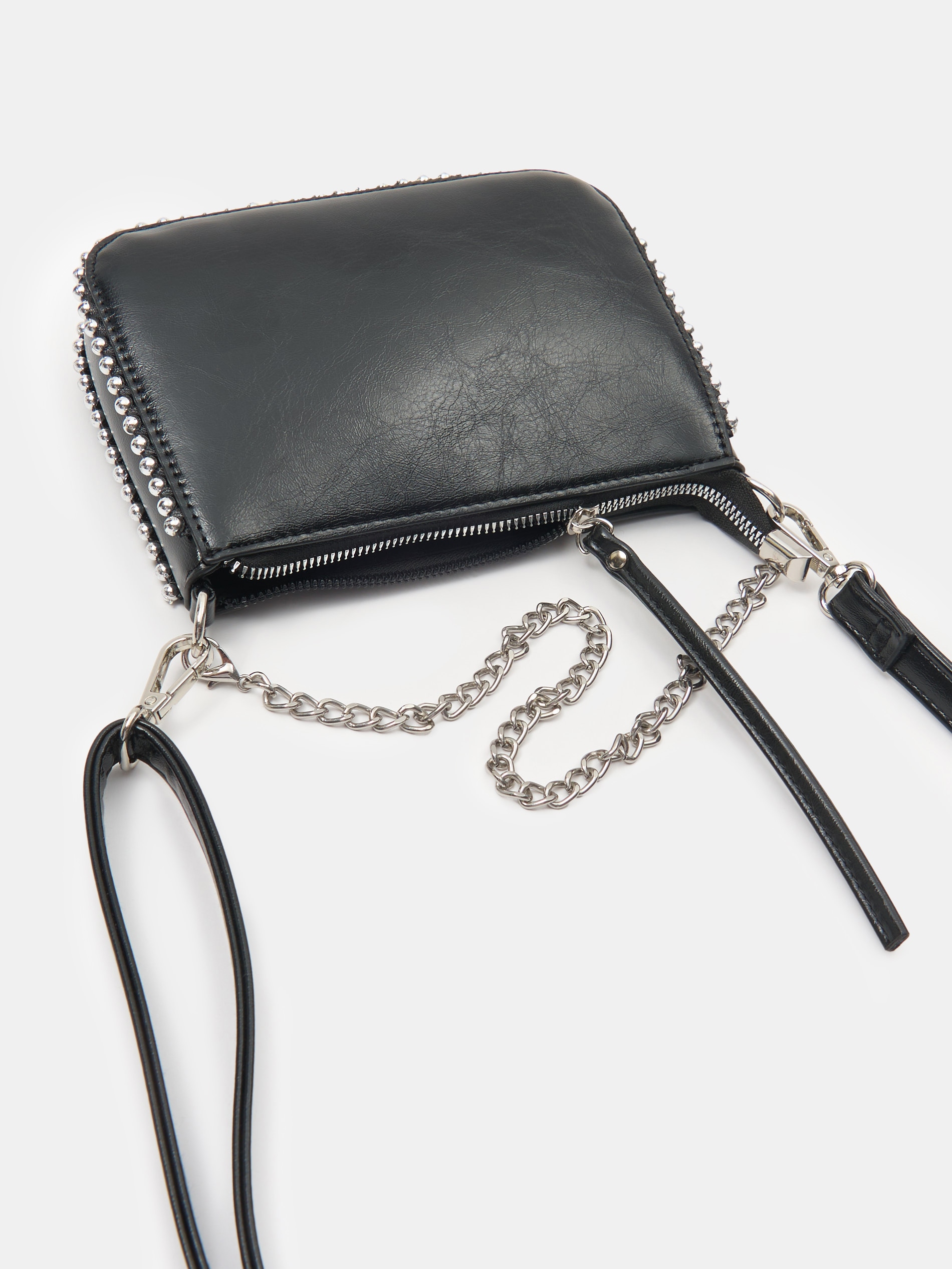 Sinsay - Τσάντα crossbody από τεχνητό δέρμα - μαυρο φωτογραφία