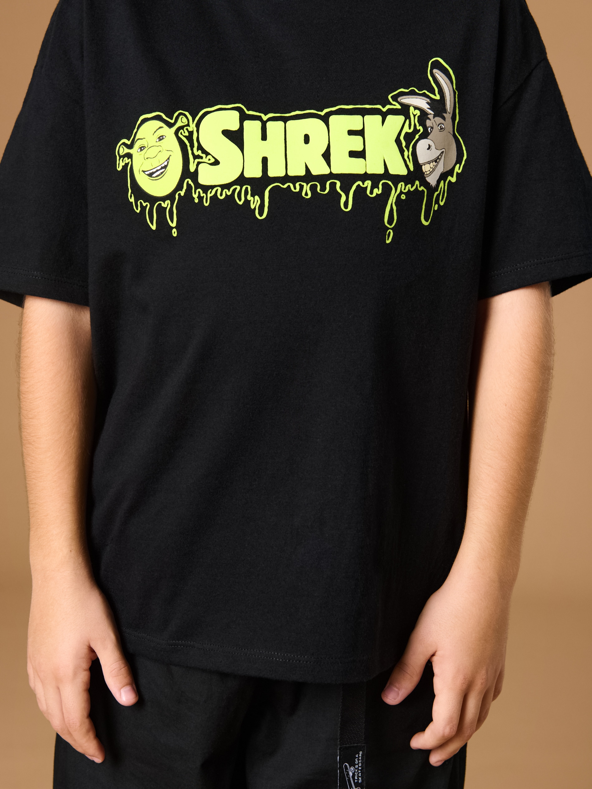 Sinsay - Μπλούζα Shrek - μαυρο φωτογραφία