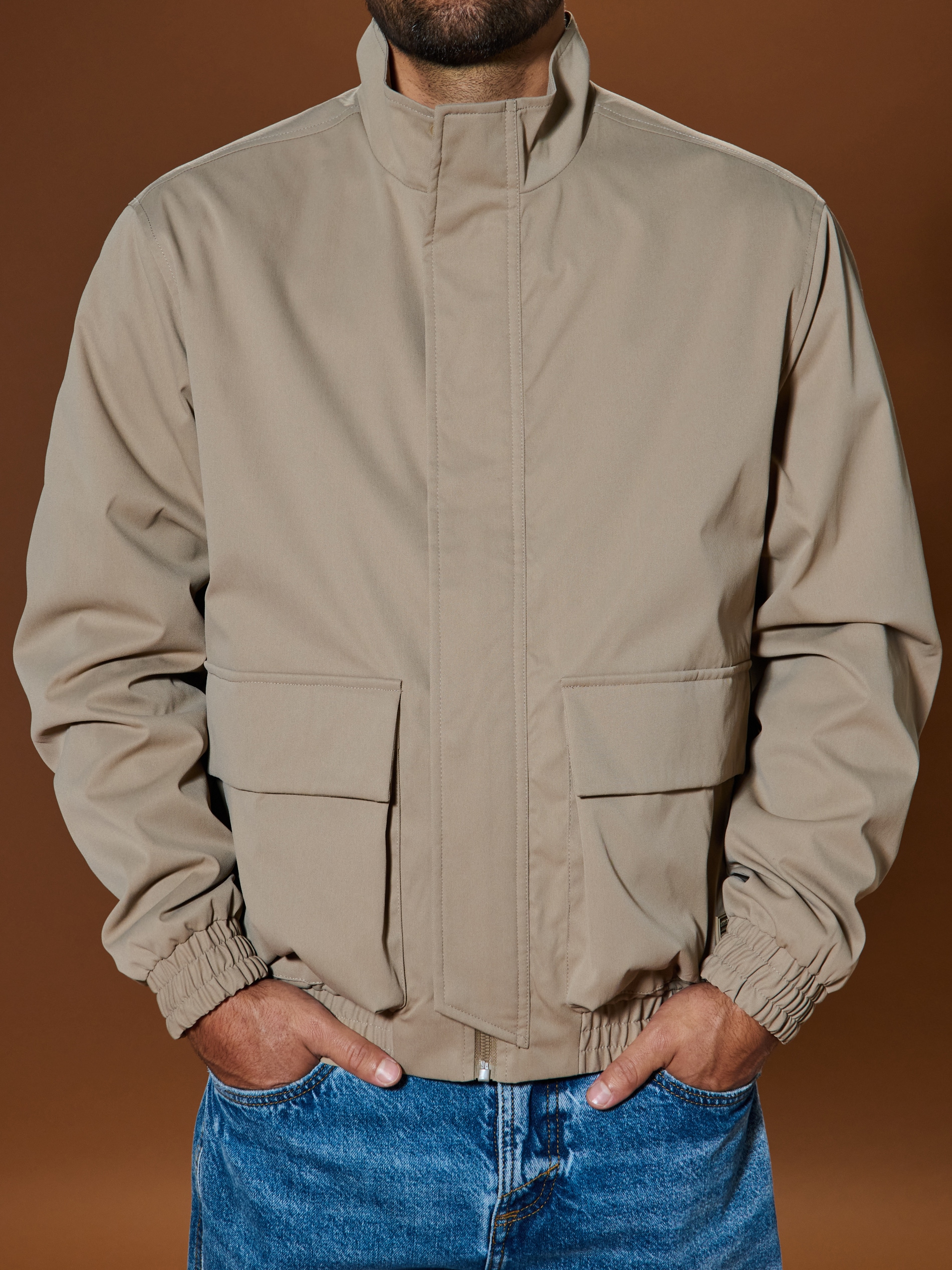 Sinsay - Kurtka harrington - beżowy