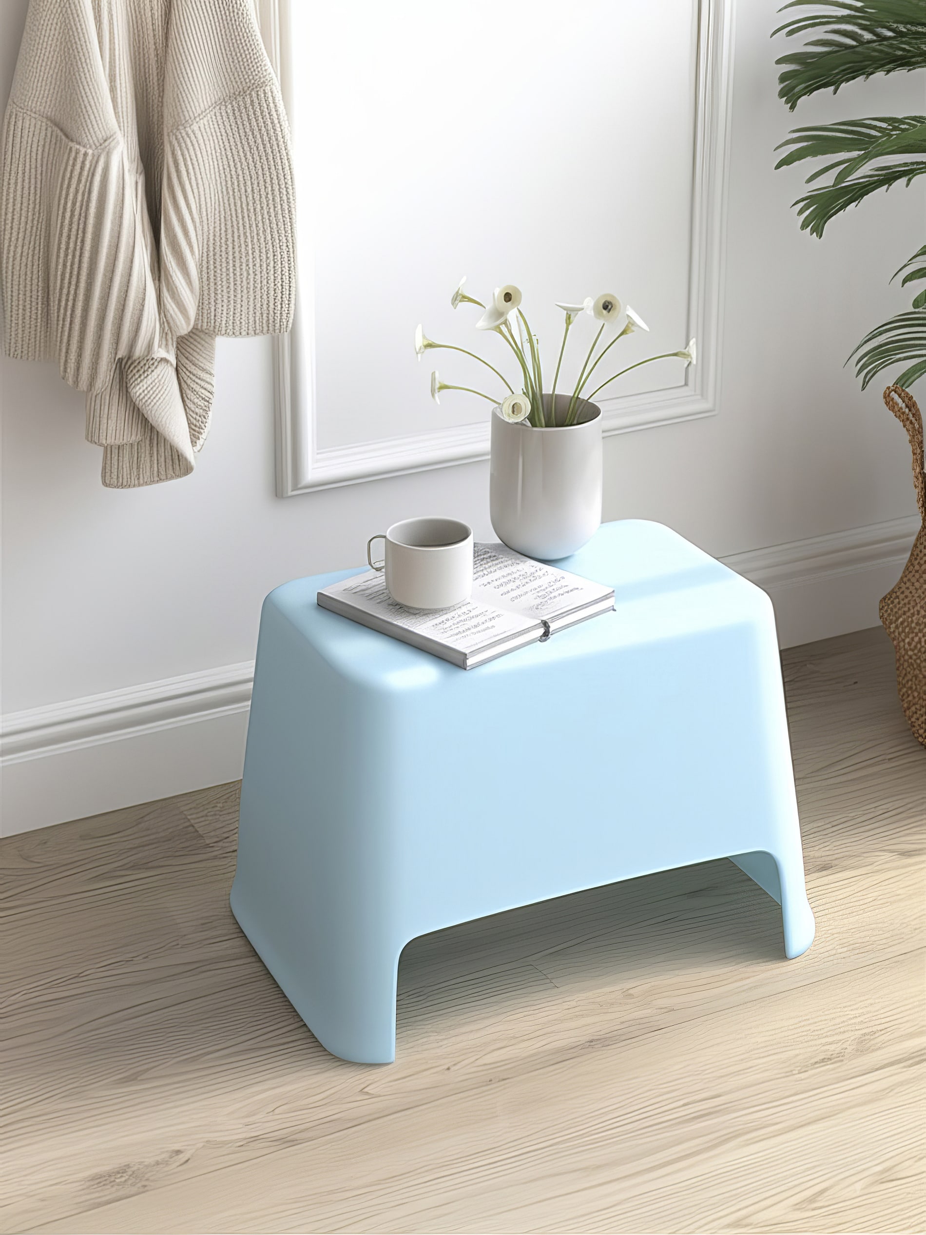 Sinsay - Υποπόδιο - μπλε παλ φωτογραφία