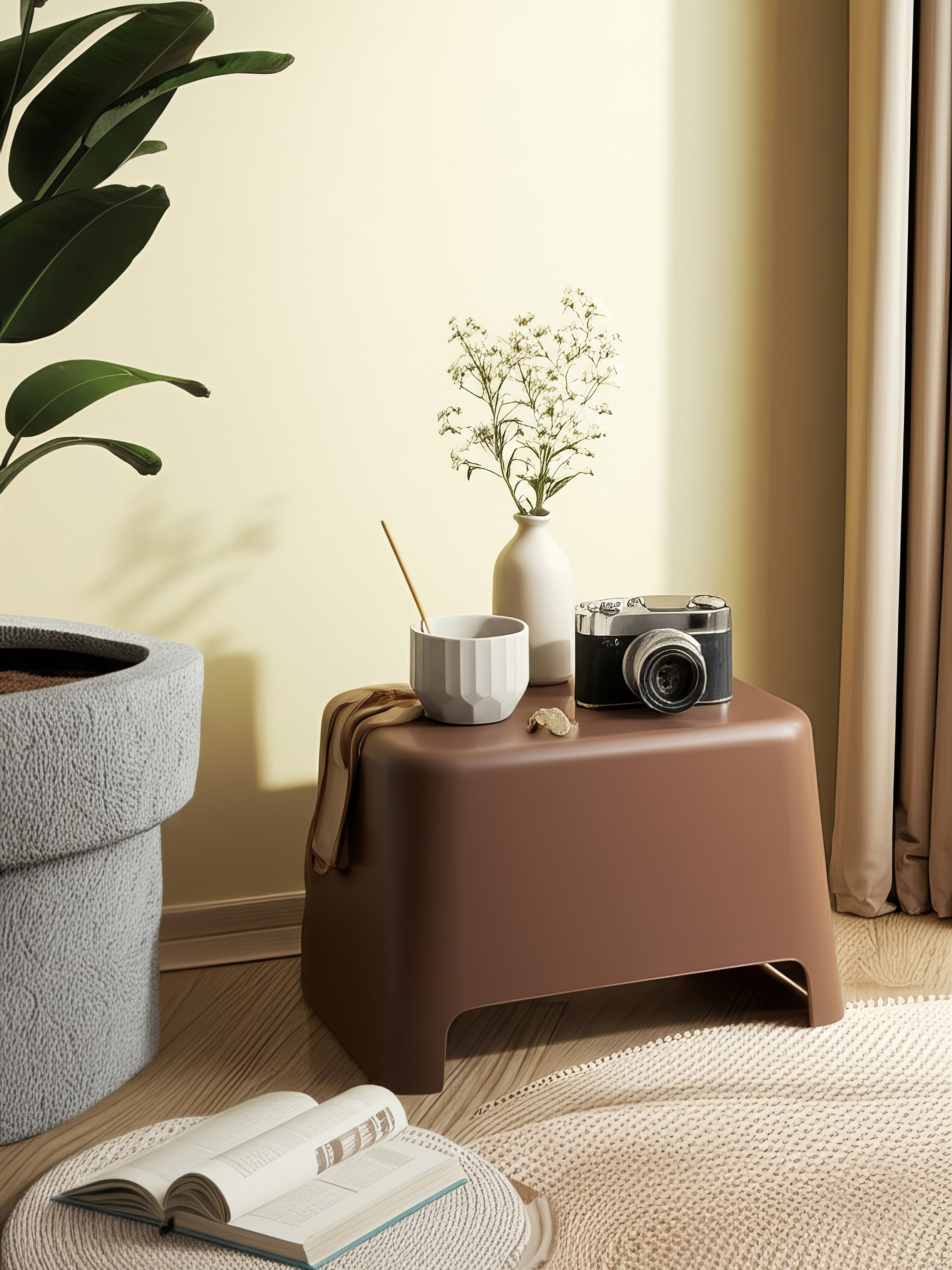 Sinsay - Υποπόδιο - μπορντο φωτογραφία