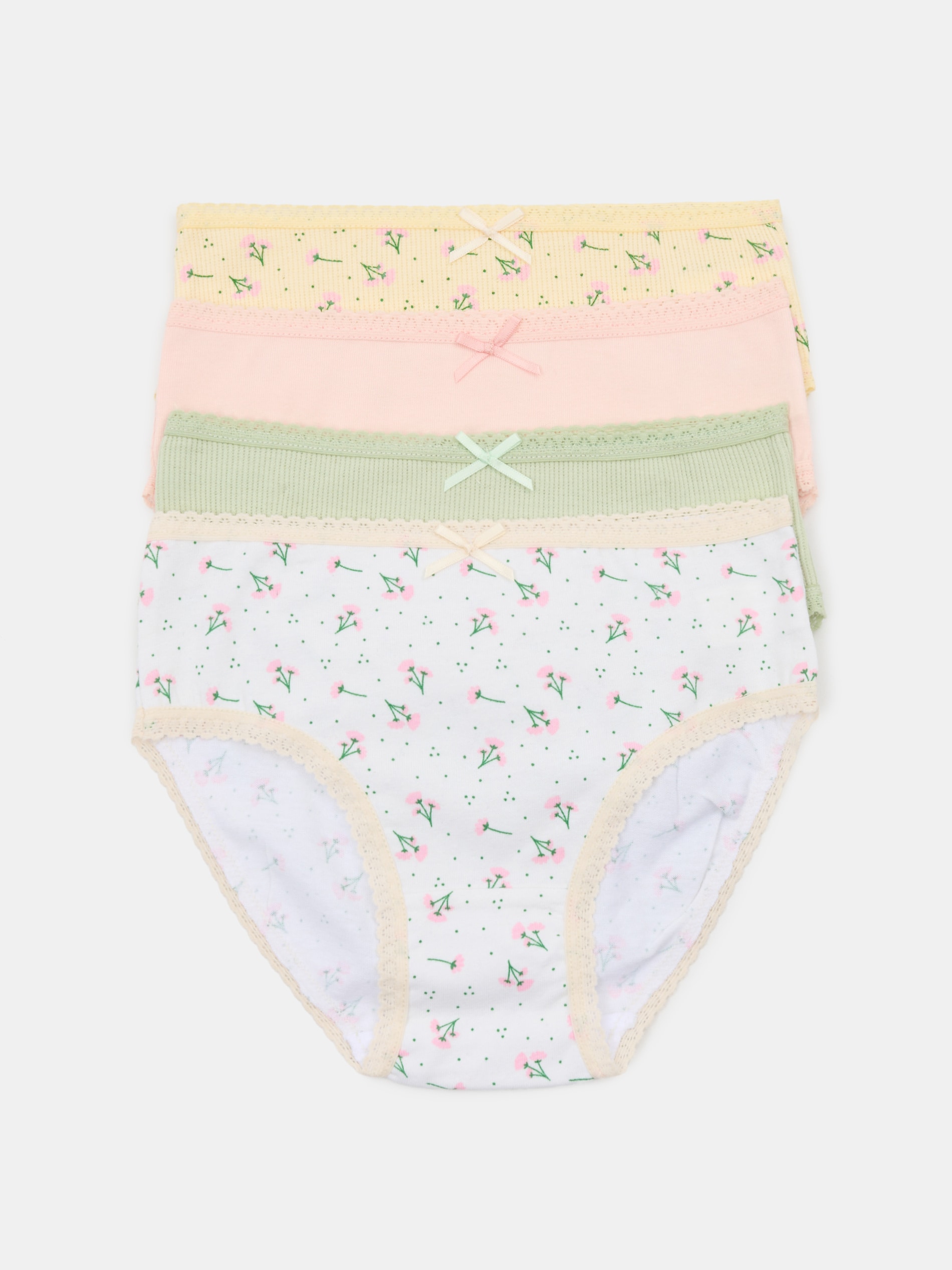 Sinsay - Bawełniane majtki 4 pack - wielobarwny