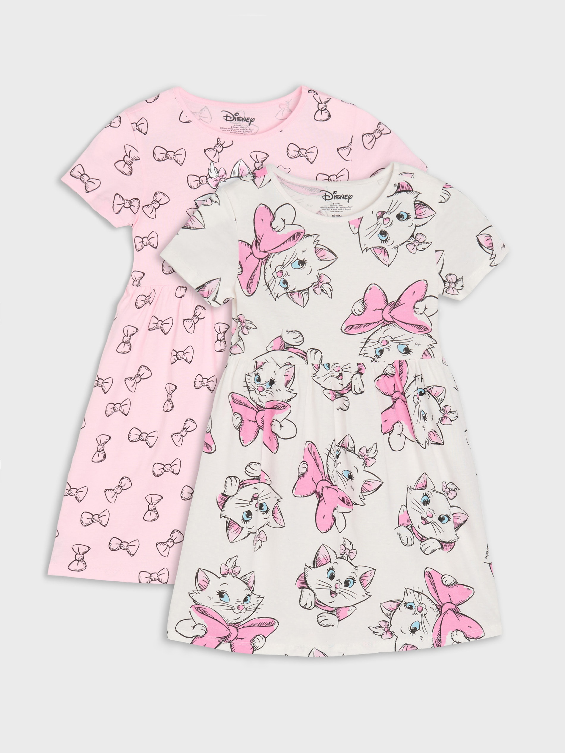 Sinsay - Sukienki 2 pack The Aristocats - kremowy