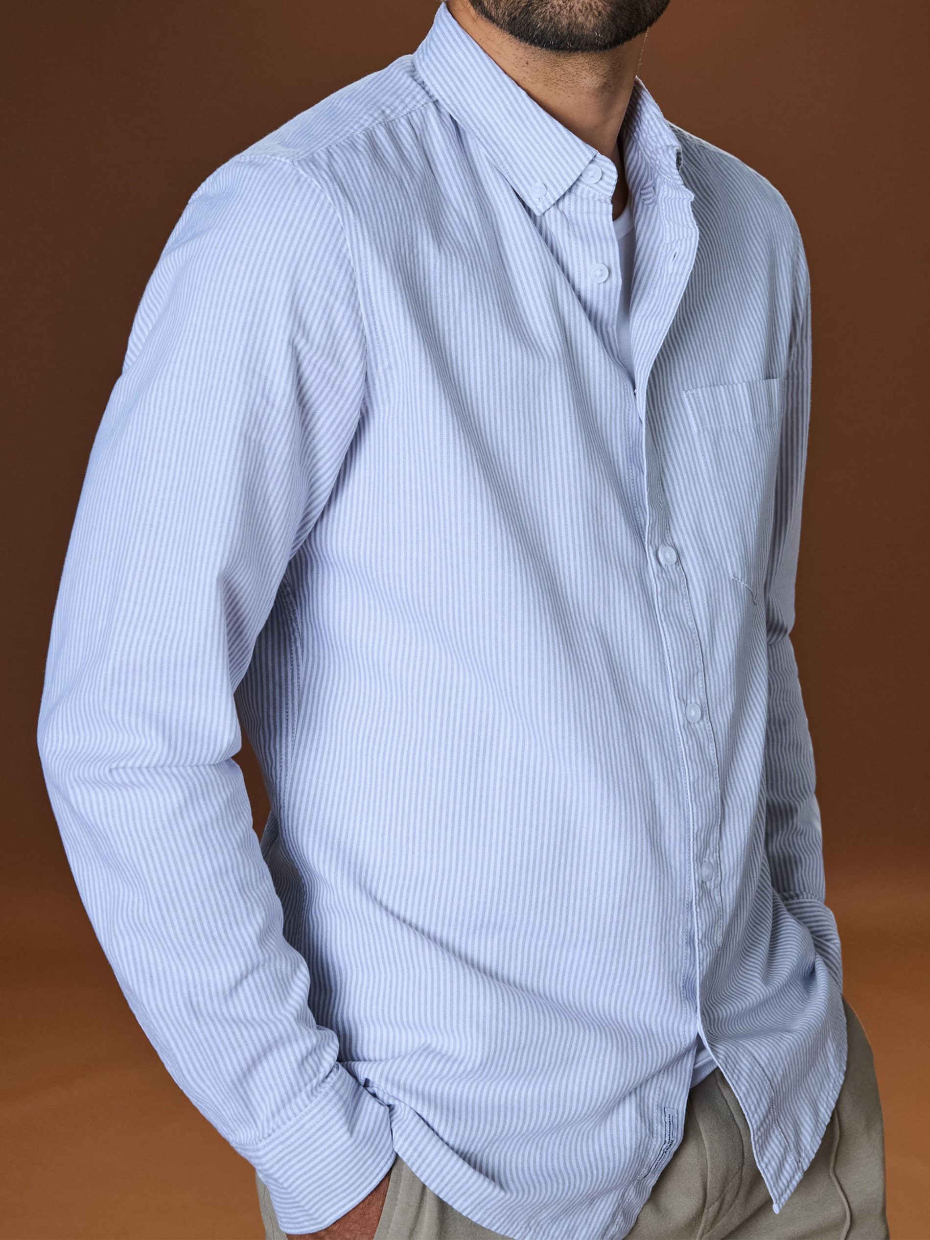 Sinsay - Koszula slim fit - szary