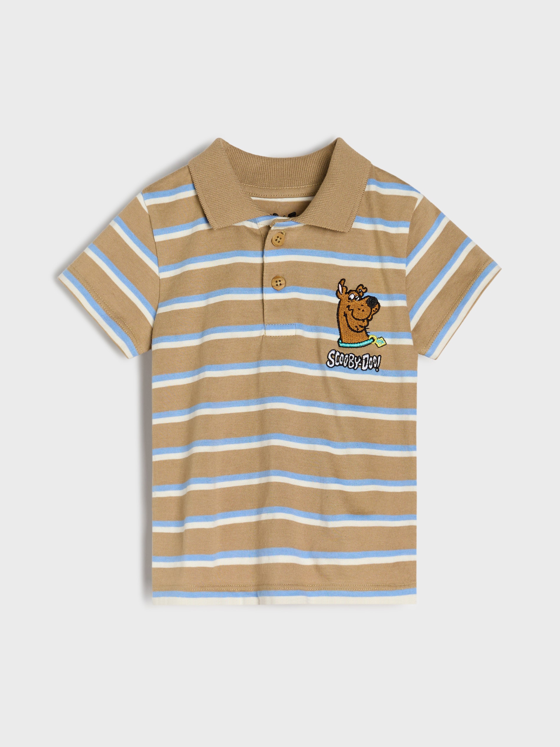 Sinsay - Koszulka polo Scooby-Doo - brązowy