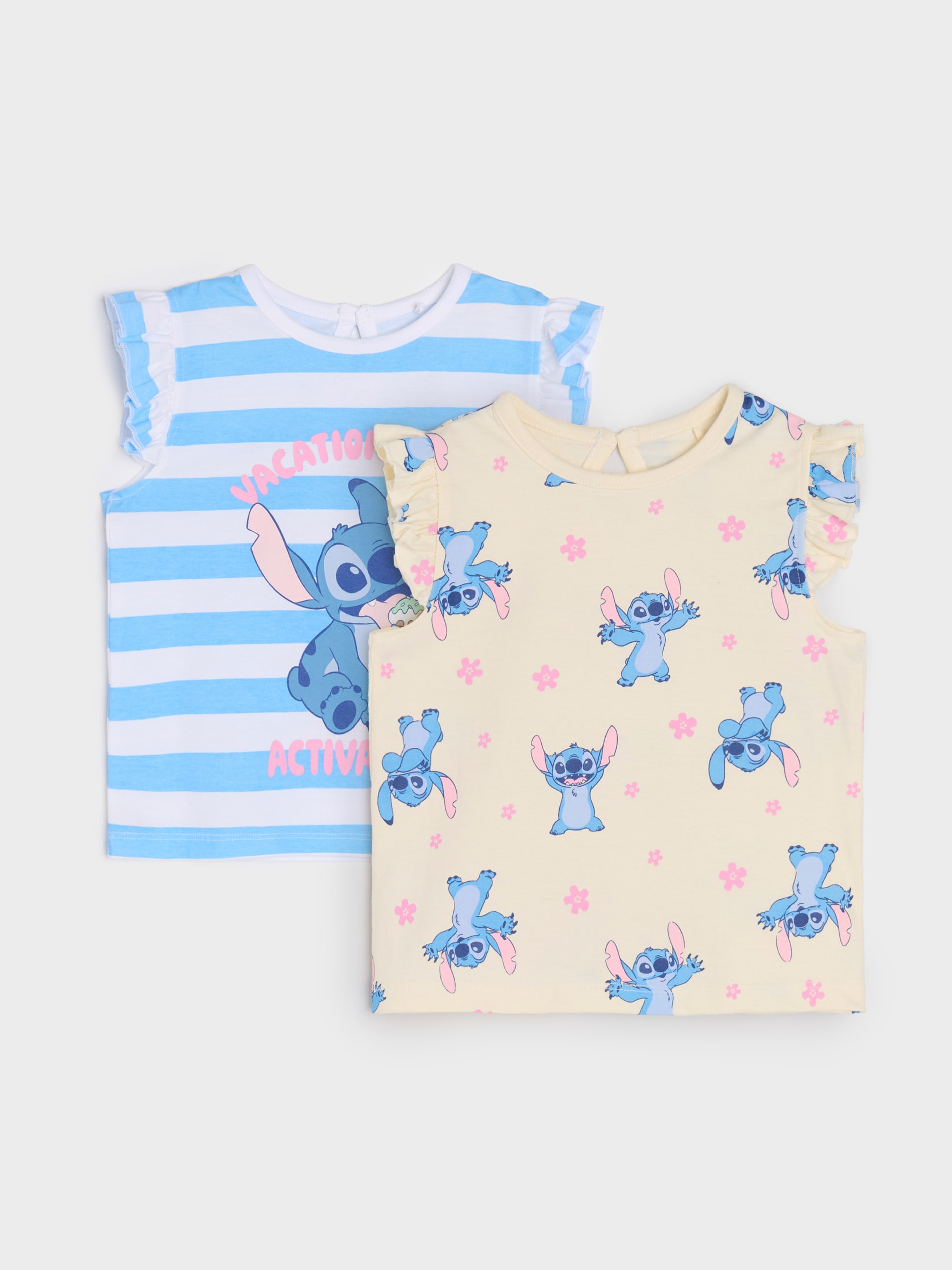 Sinsay - Koszulki bez rękawów 2 pack Stitch - biały