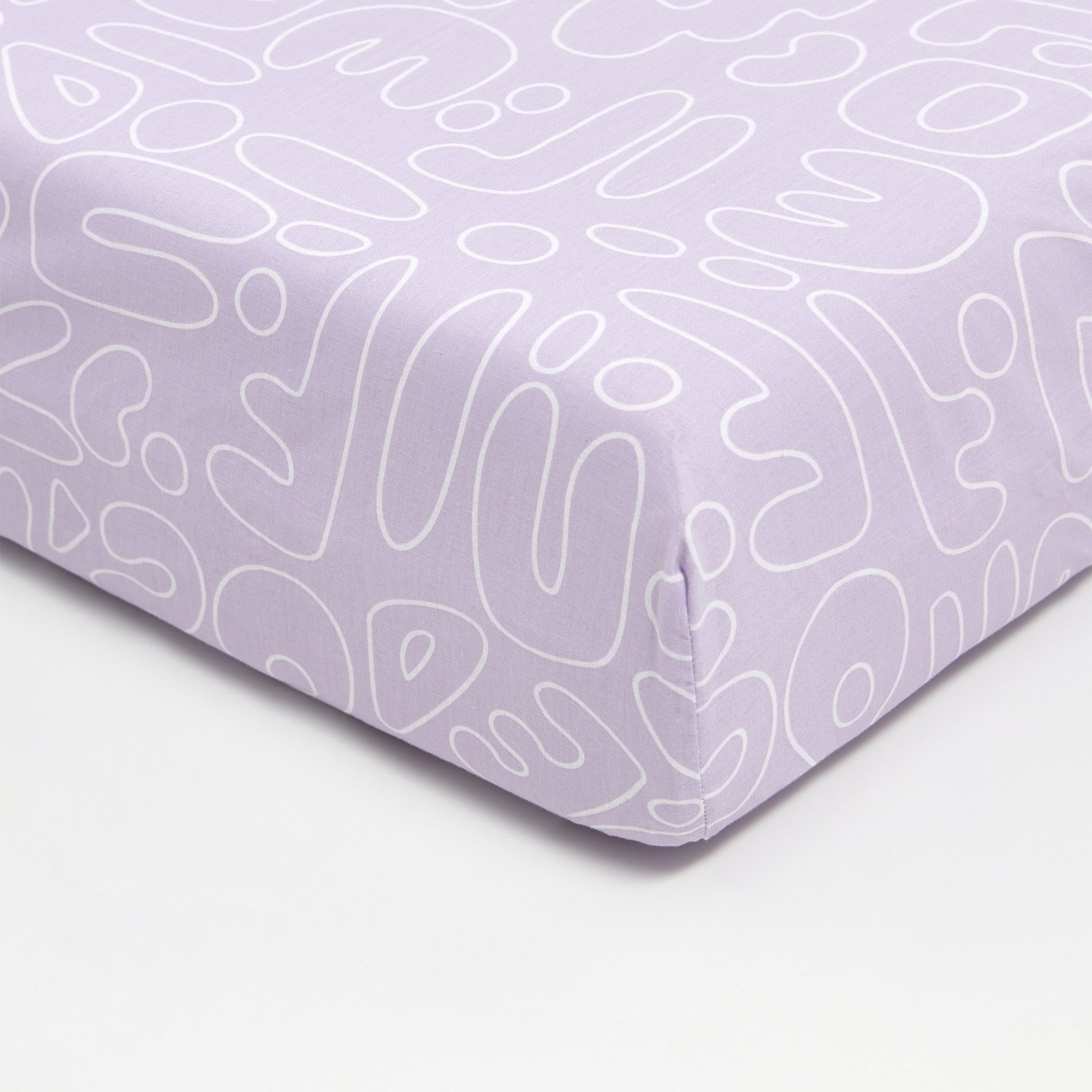 E-shop Sinsay - Bavlnené posteľné prestieradlo s gumičkou - Purpurová