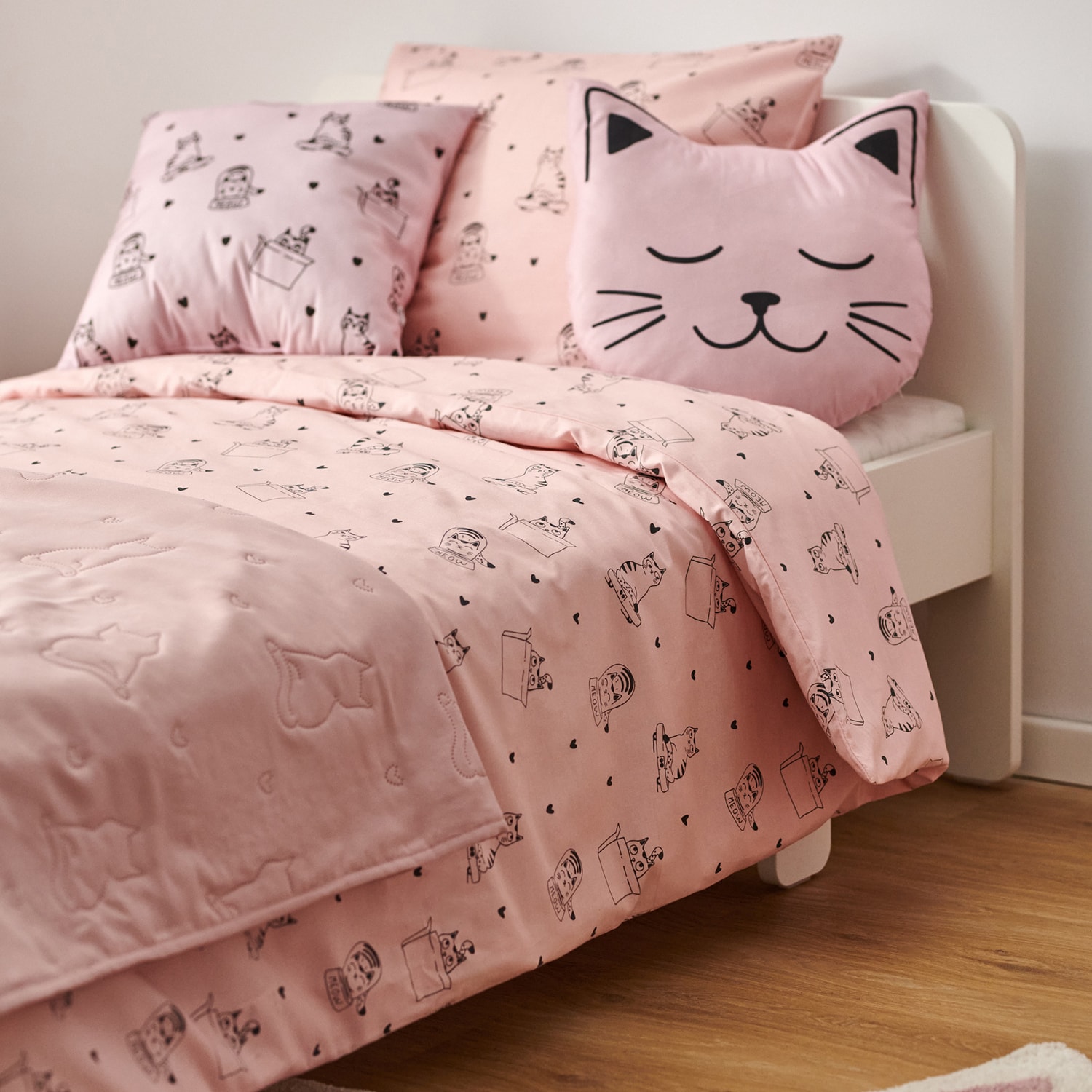 E-shop Sinsay - Bavlnená posteľná súprava - Ružová
