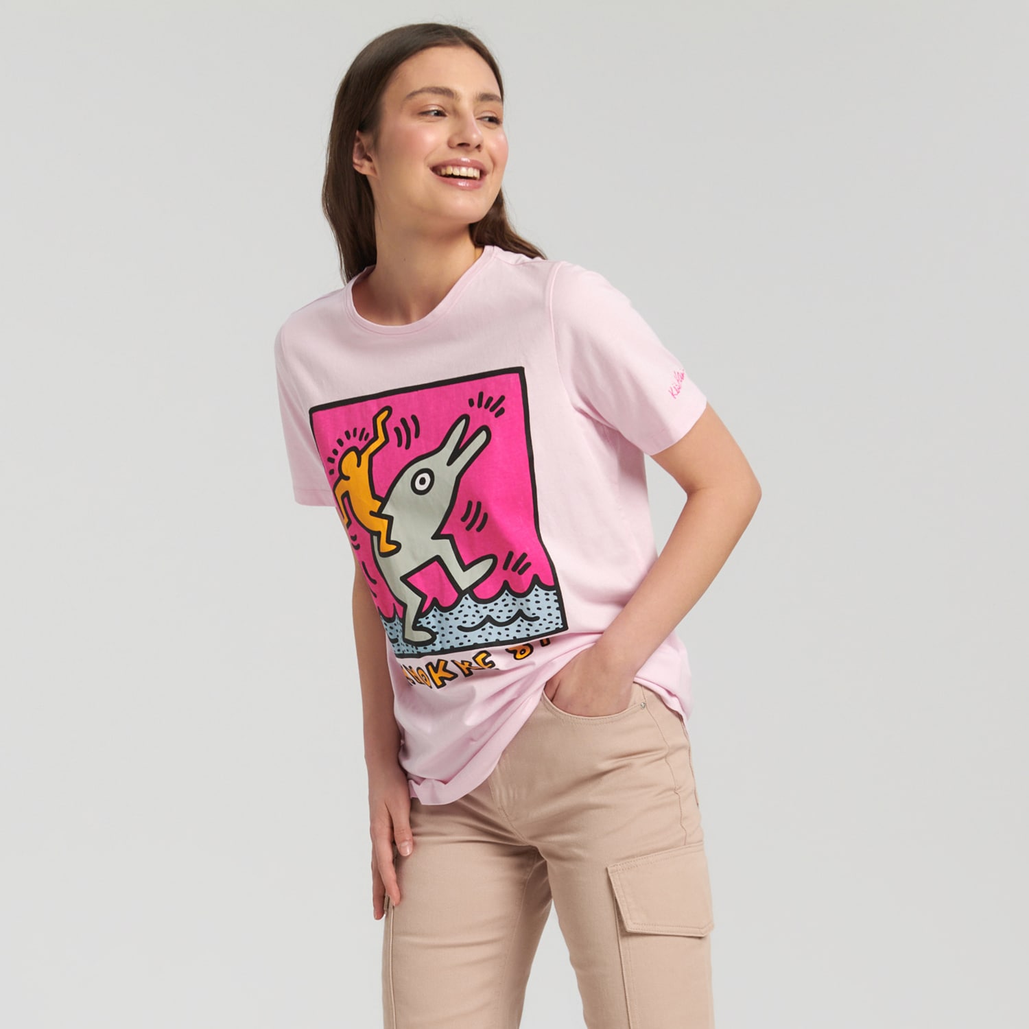 Sinsay – Tričko Keith Haring – Roz