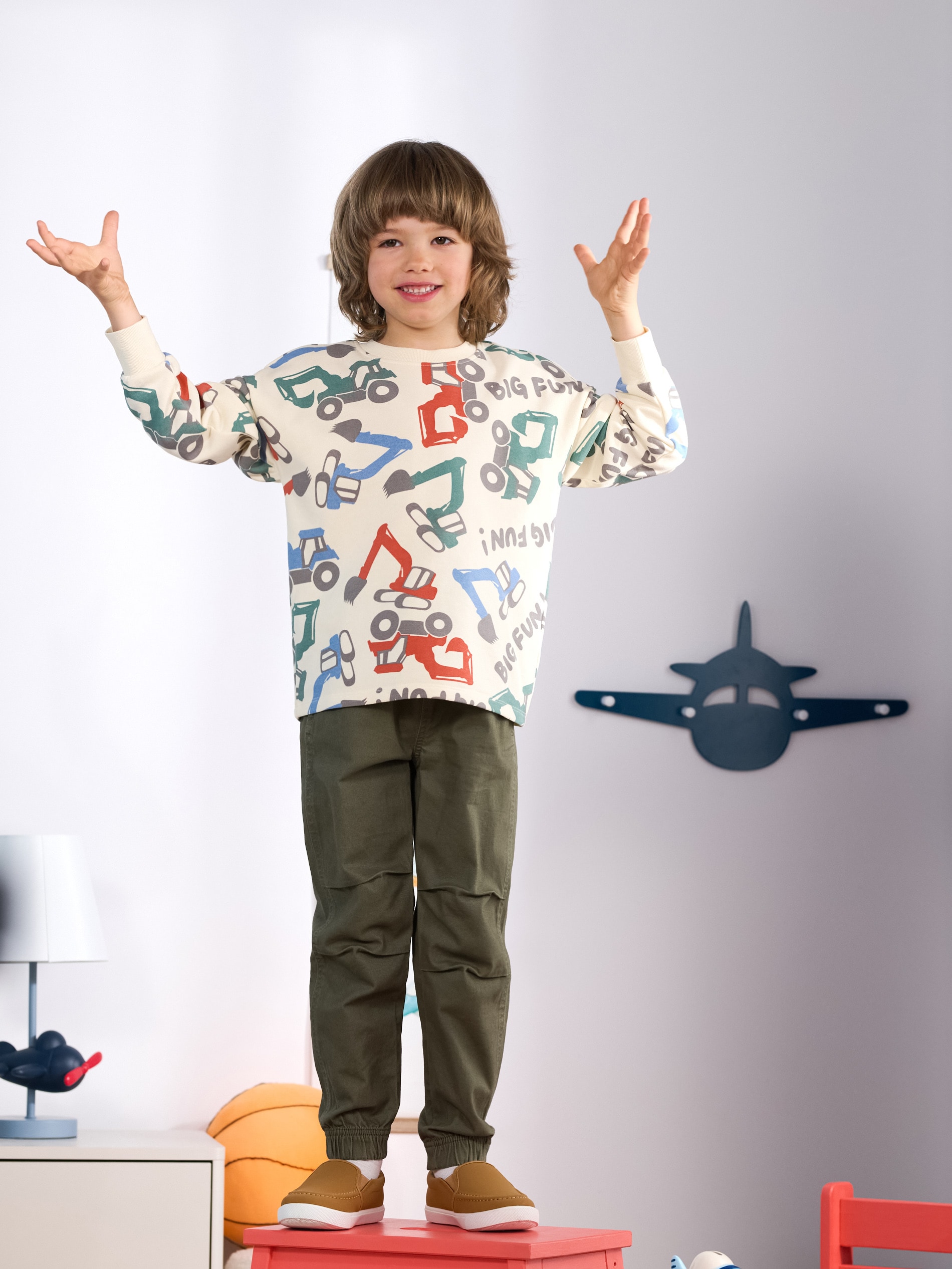 Sinsay - Jeansy jogger - khaki