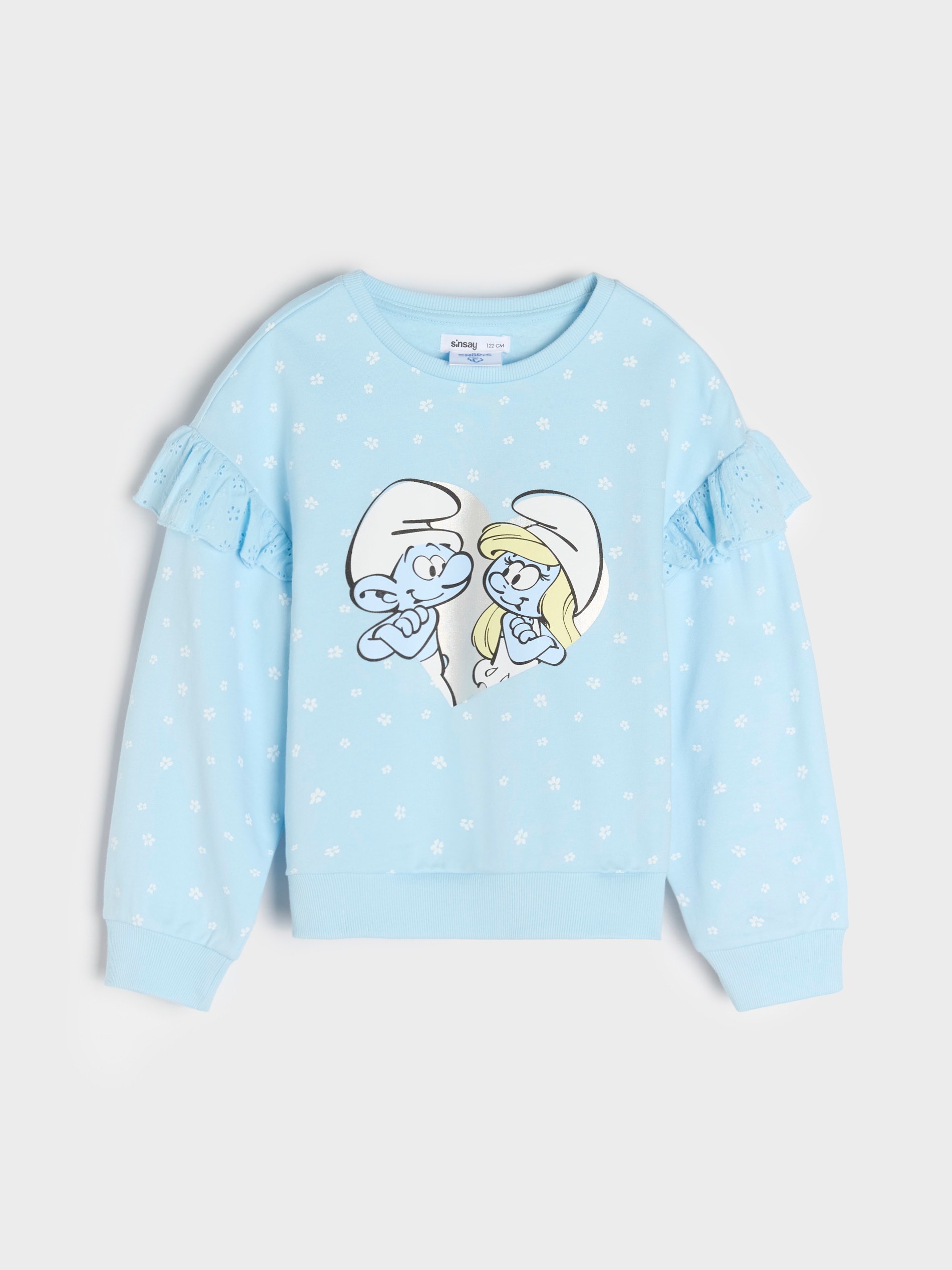 Sinsay - Bluza Smerfy - niebieski