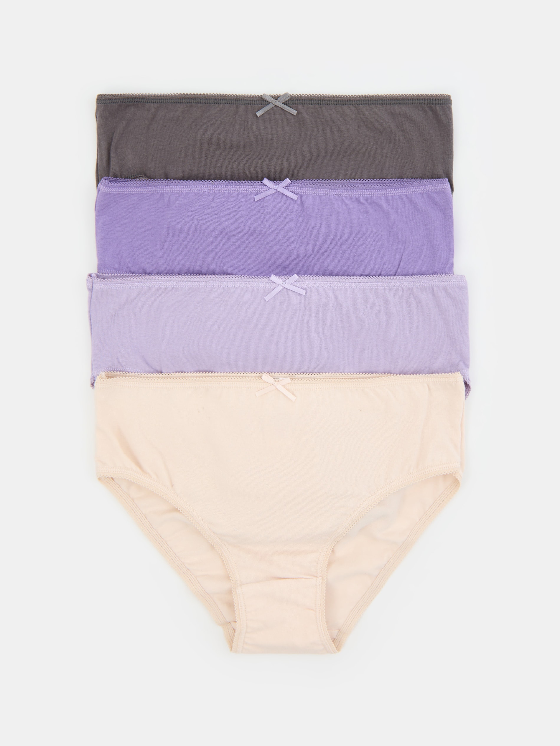 Sinsay - Bawełniane majtki 4 pack - fioletowy