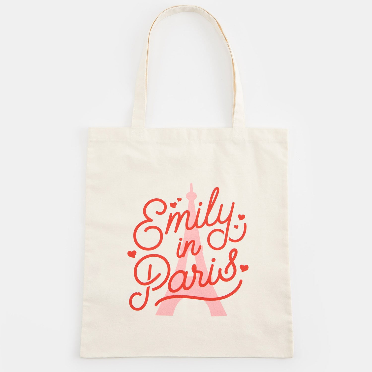 E-shop Sinsay - Shopper taška Emily in Paris - Krémová