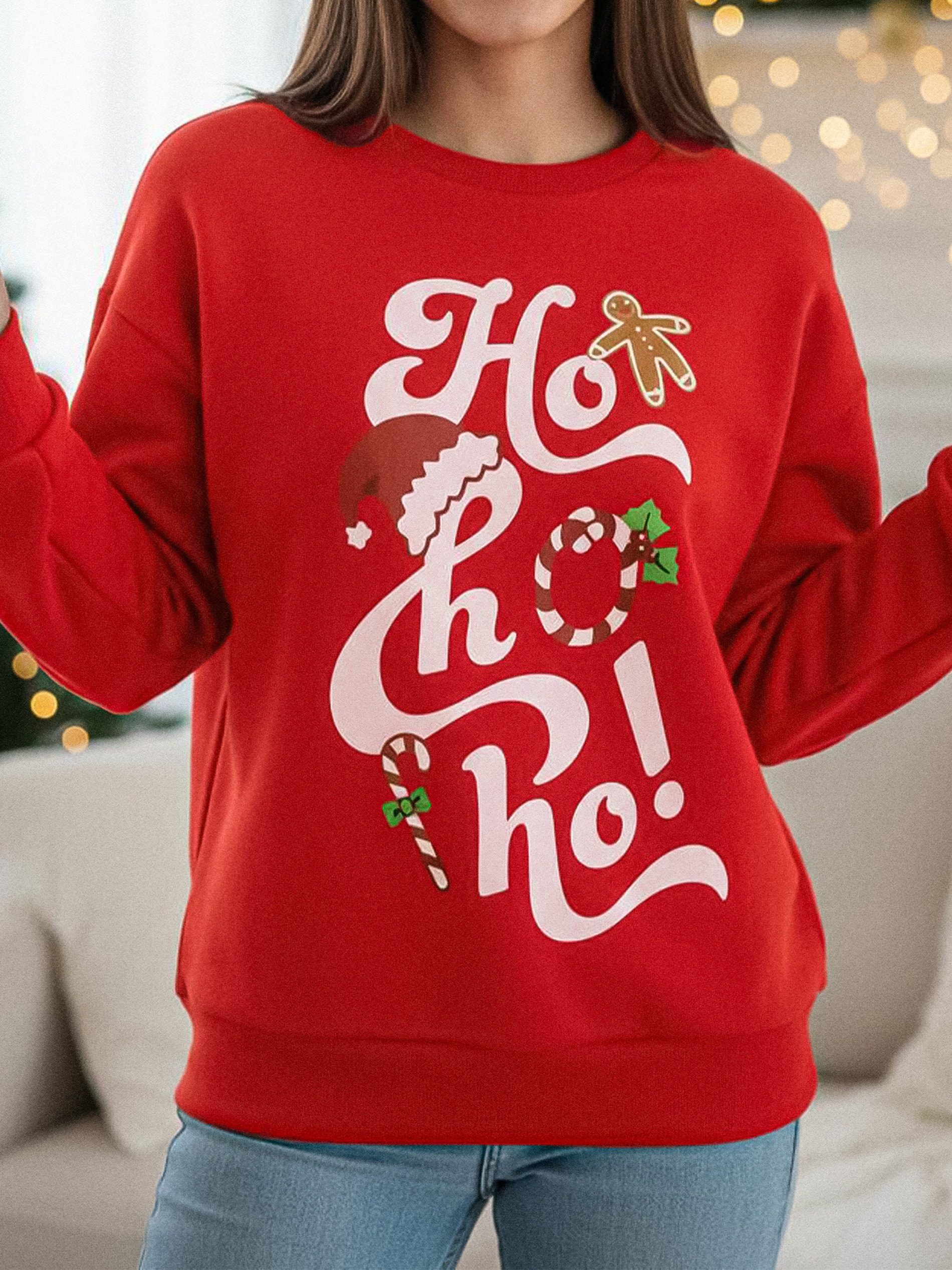 Sinsay - Bluza świąteczna - czerwony