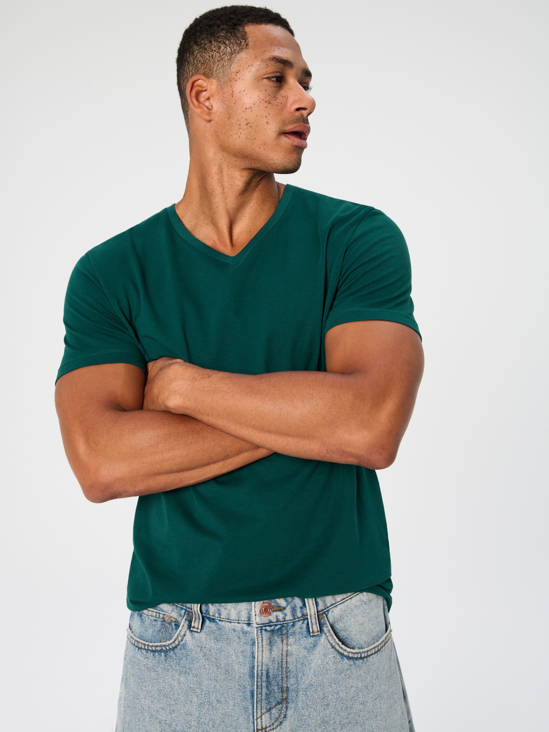 Sinsay - Tricou - Verde-metalizat