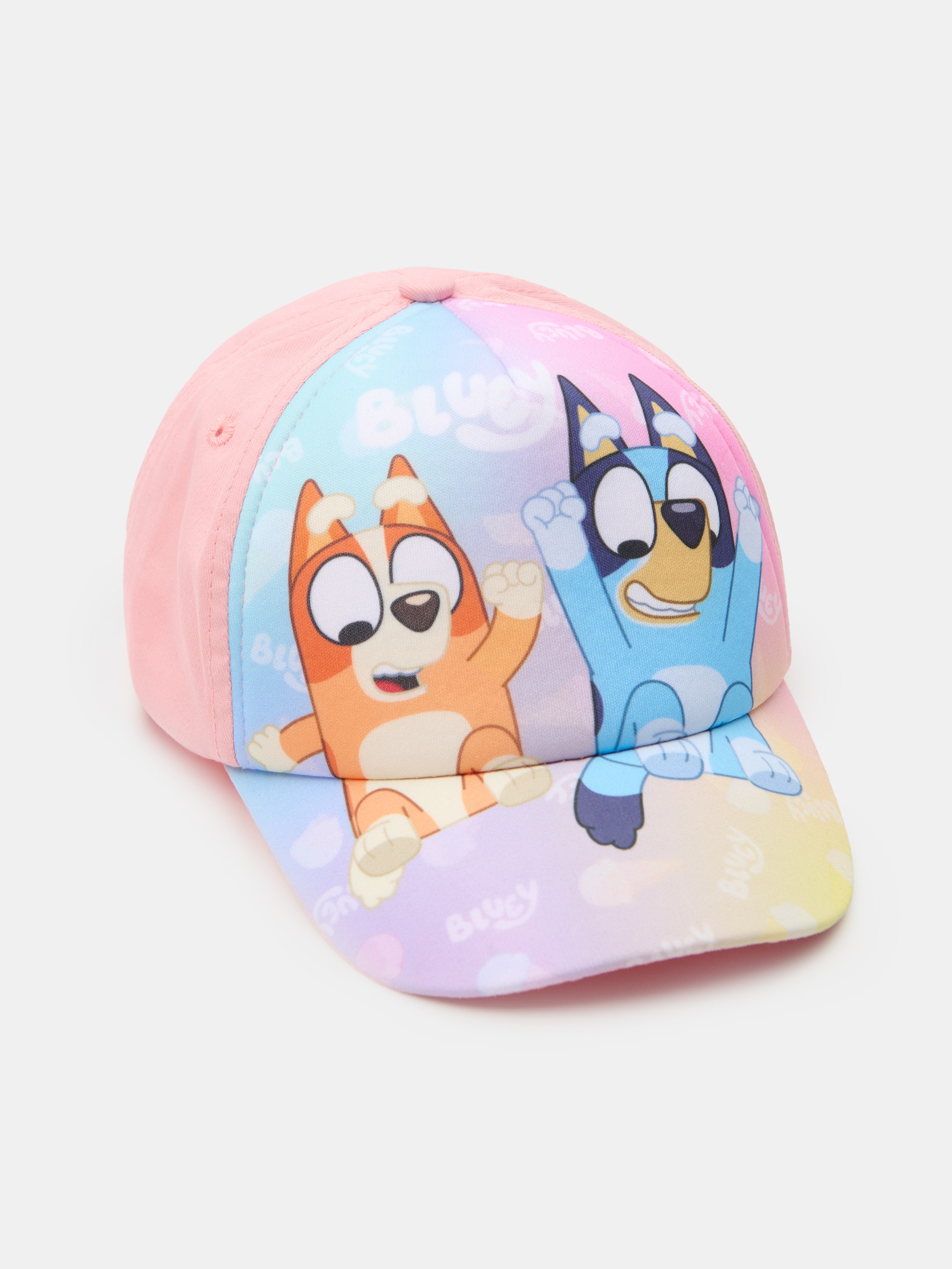 Sinsay - Bawełniana czapka z daszkiem Bluey - różowy