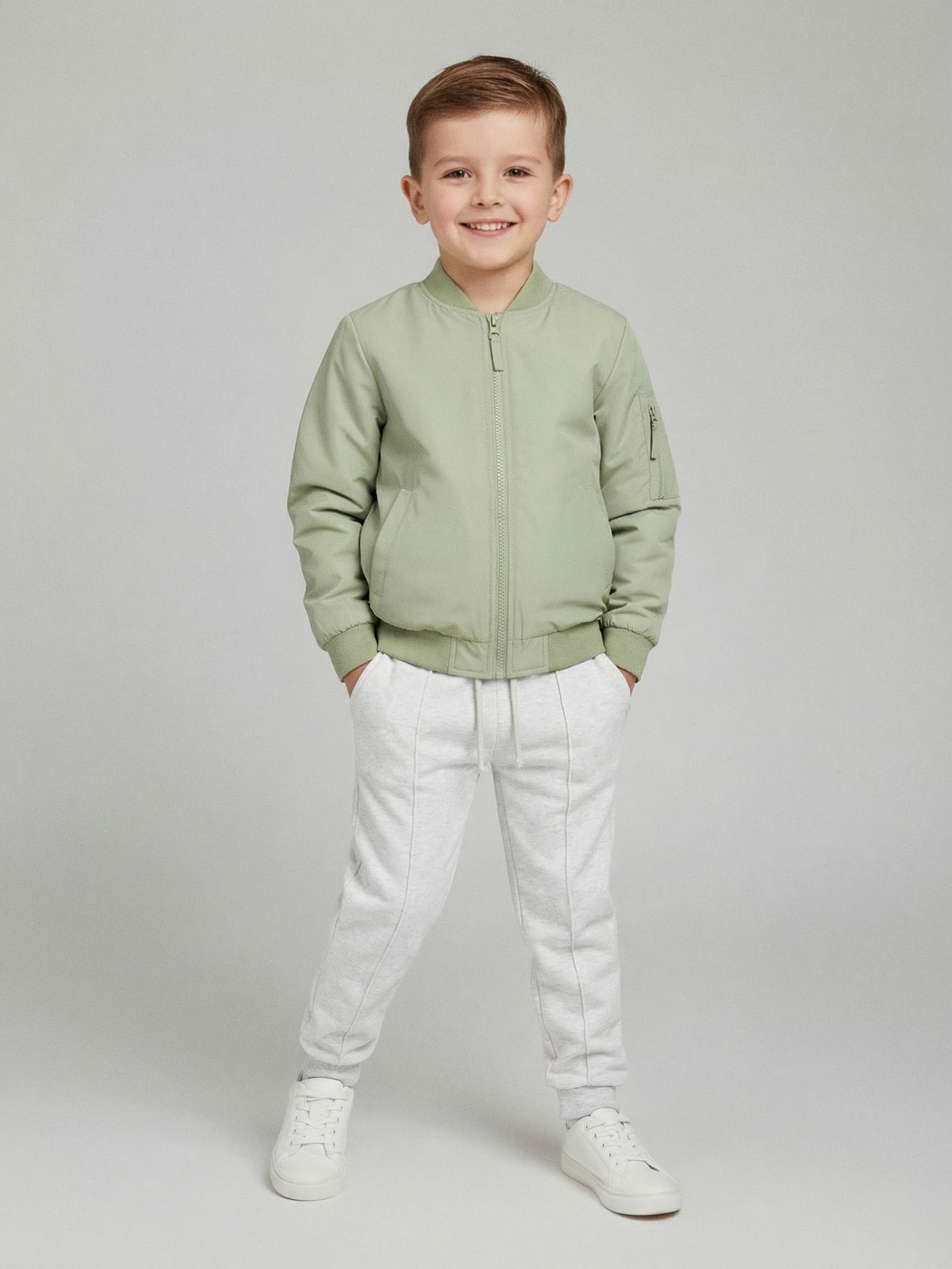 Sinsay - Spodnie jogger z przeszyciami - szary