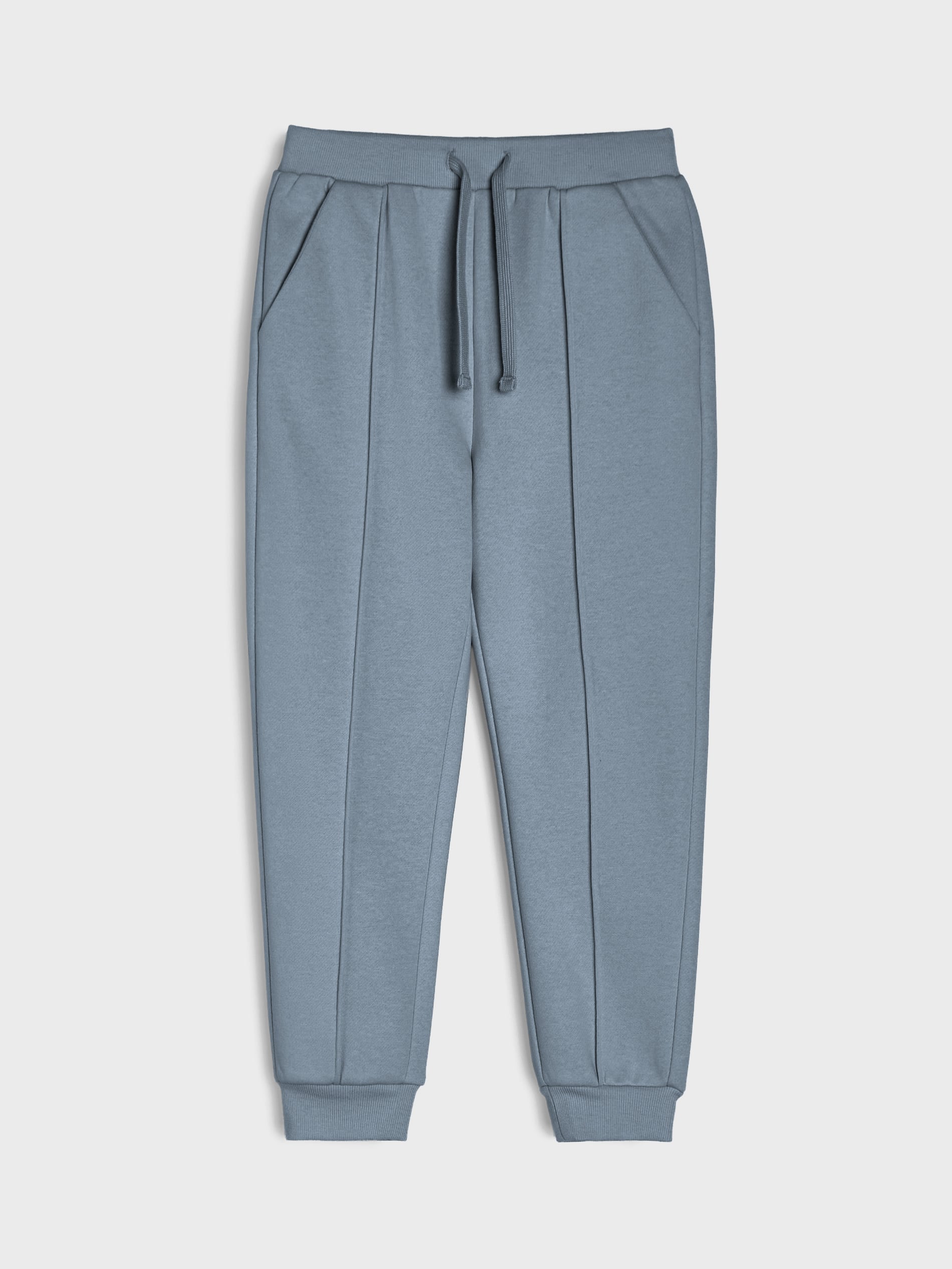 Sinsay - Spodnie jogger z przeszyciami - mid blue