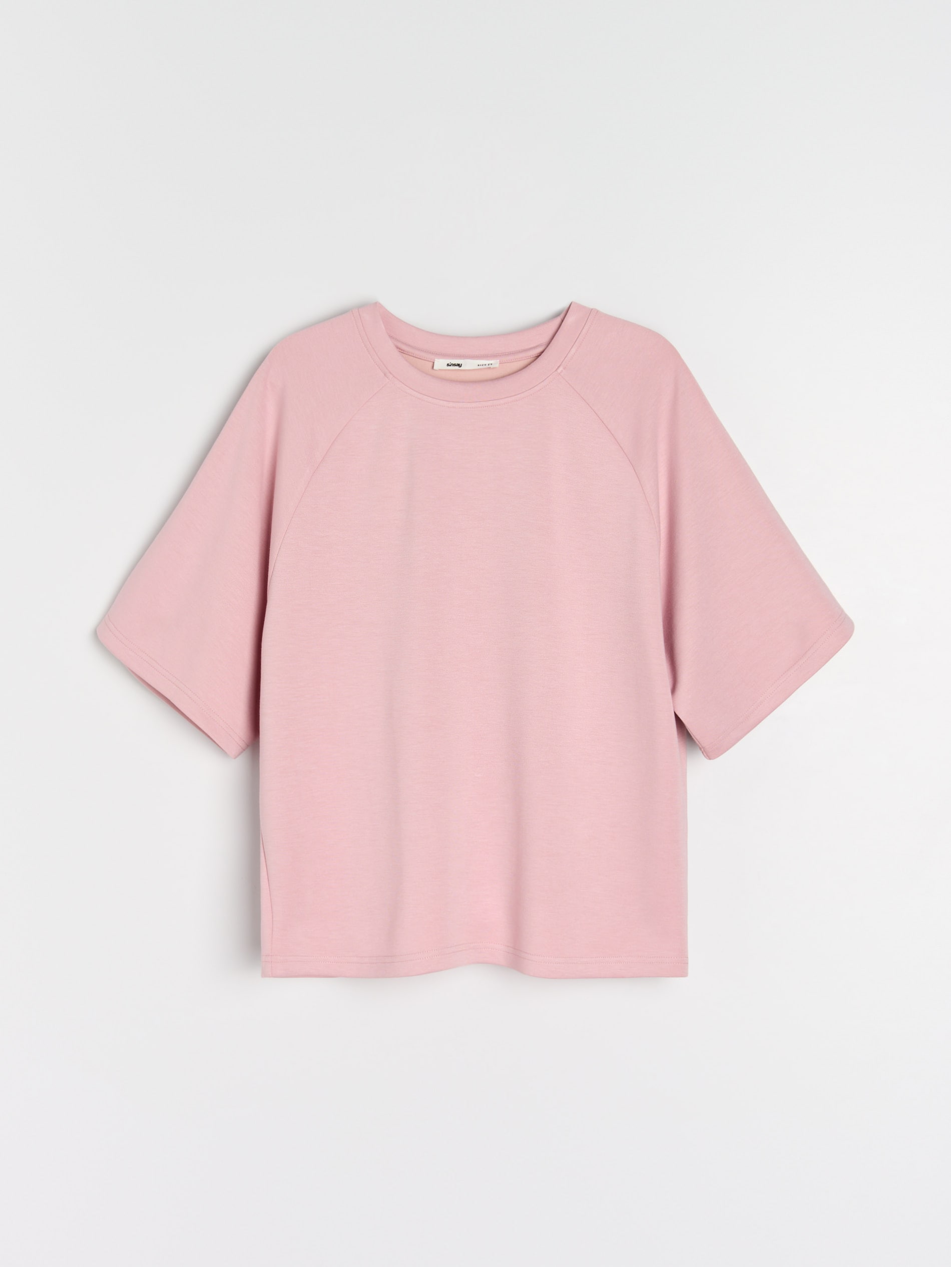 Sinsay - Bluza z domieszką wiskozy - różowy