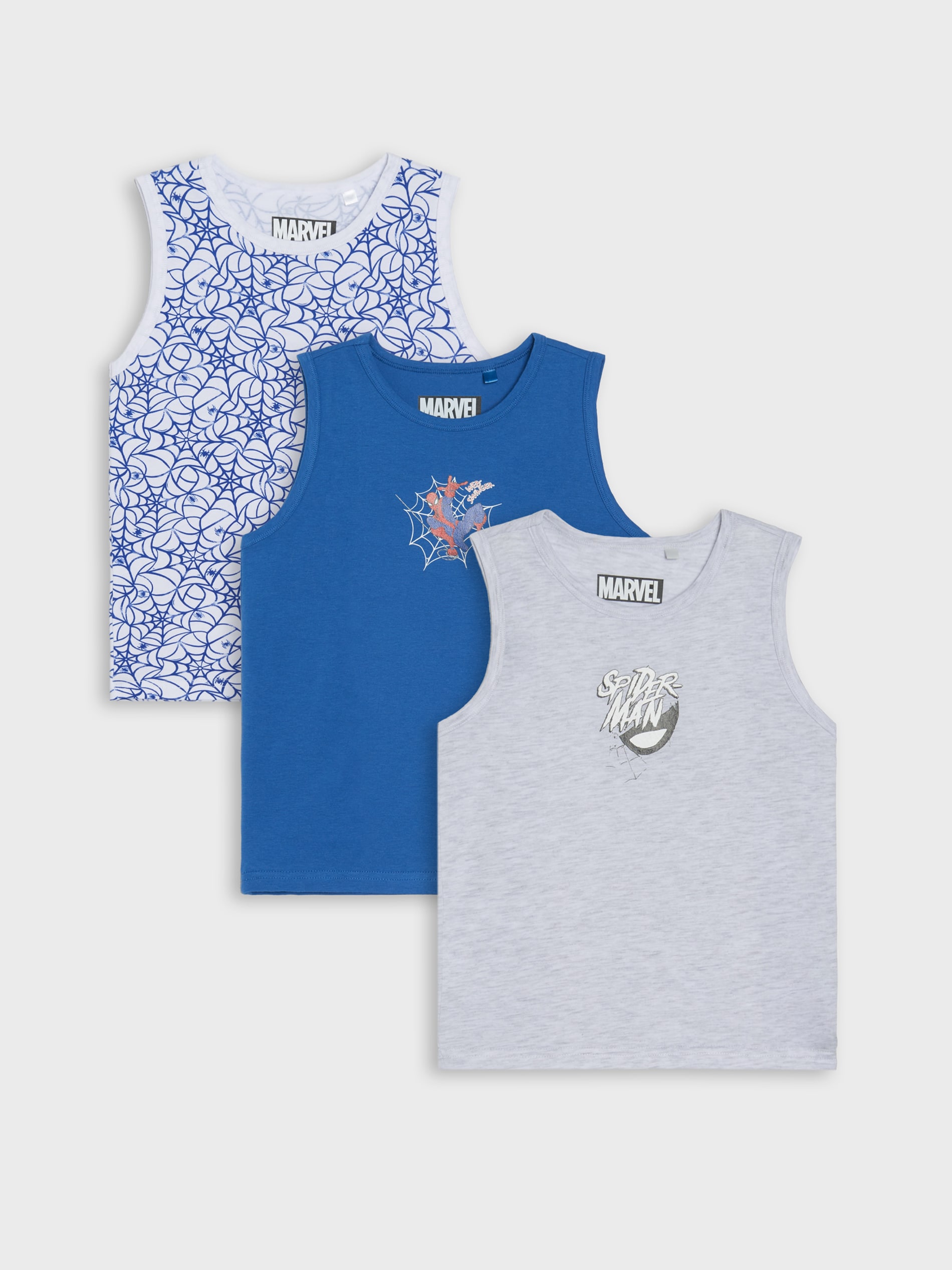 Sinsay - Podkoszulki 3 pack Spiderman - biały