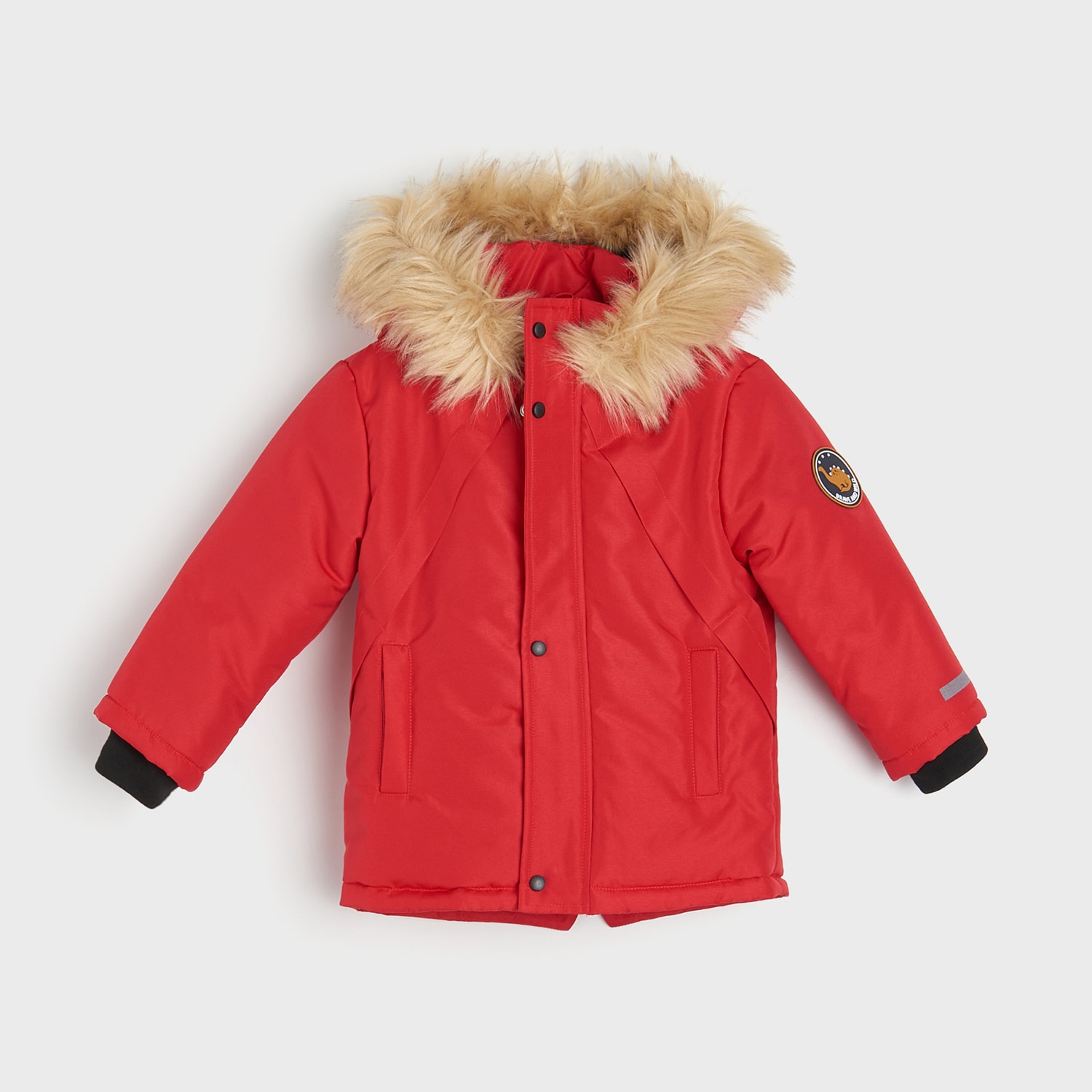 E-shop Sinsay - Zateplená bunda - Červená