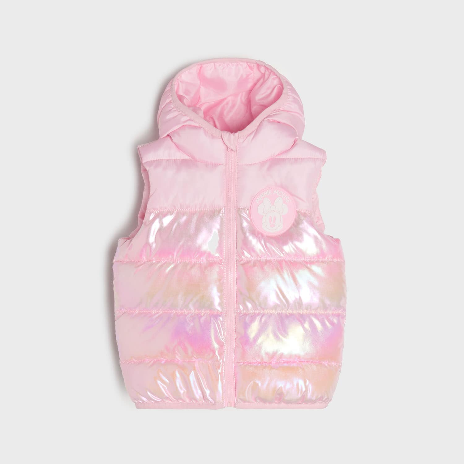 E-shop Sinsay - Prešívaná vesta Minnie Mouse - Ružová