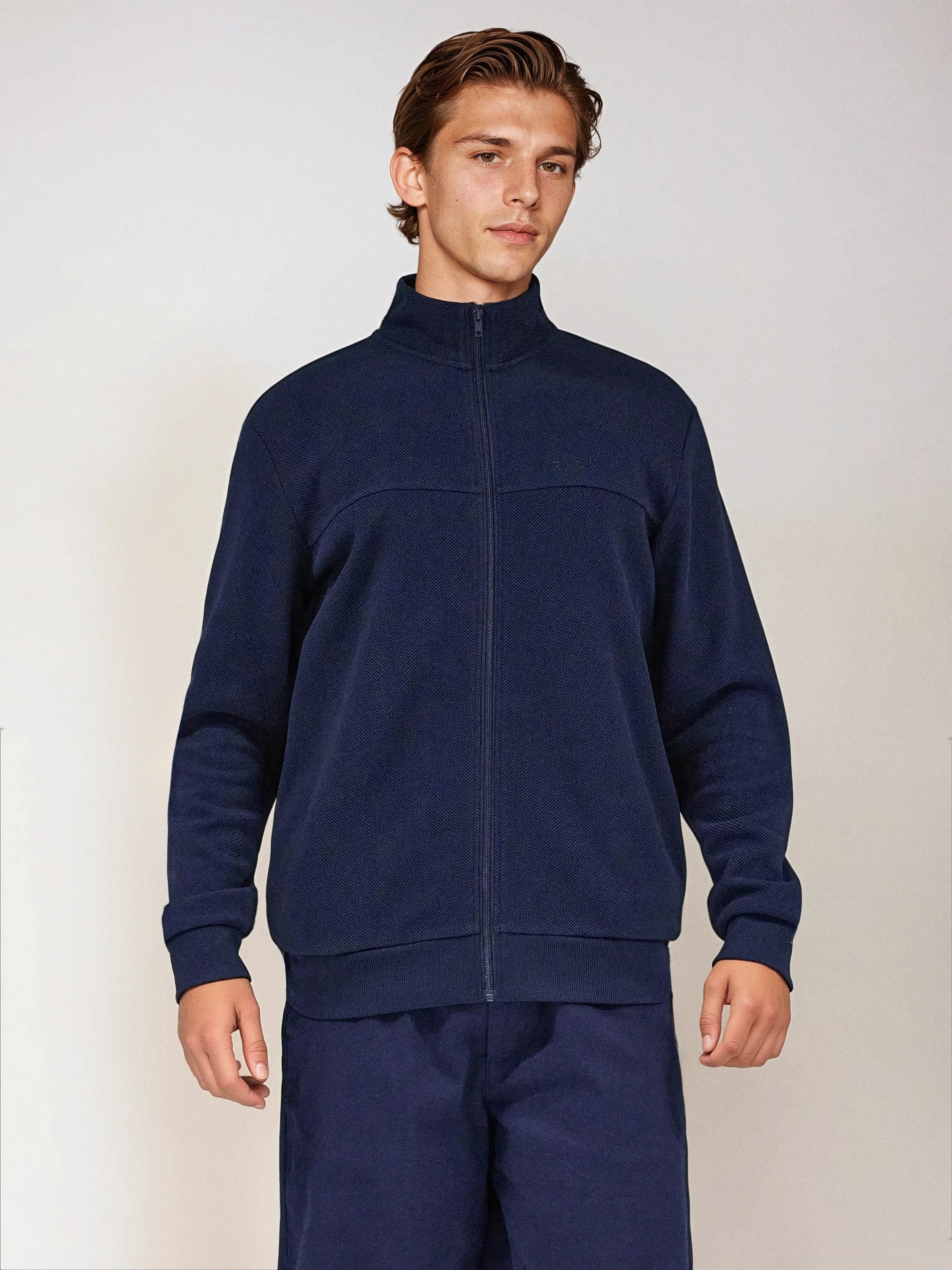 Sinsay - Φούτερ με φερμουάρ και όρθιο γιακά - ναυτικο μπλε φωτογραφία