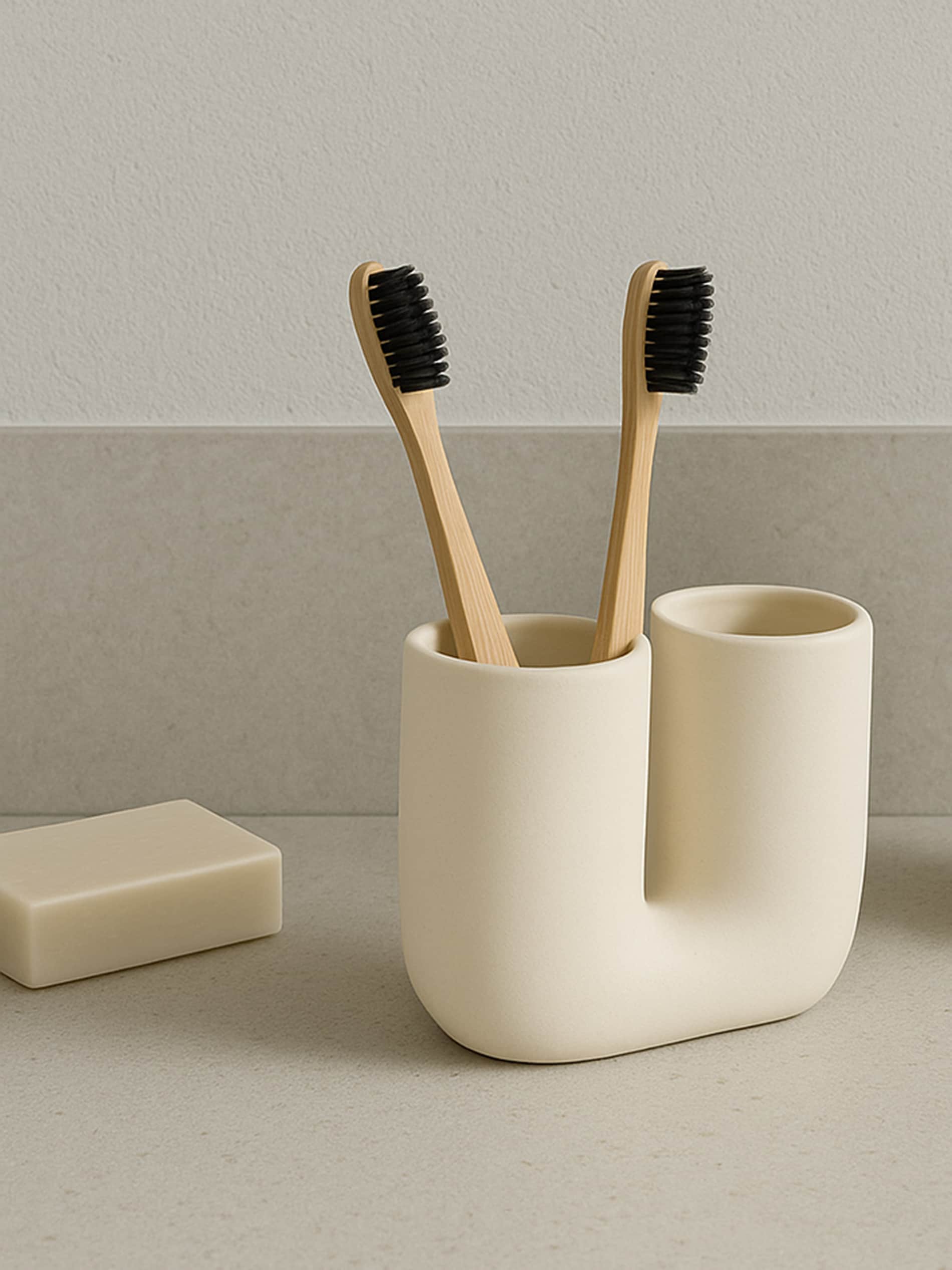 Sinsay - TOOTHBRUSH STORAGE - κρεμ φωτογραφία