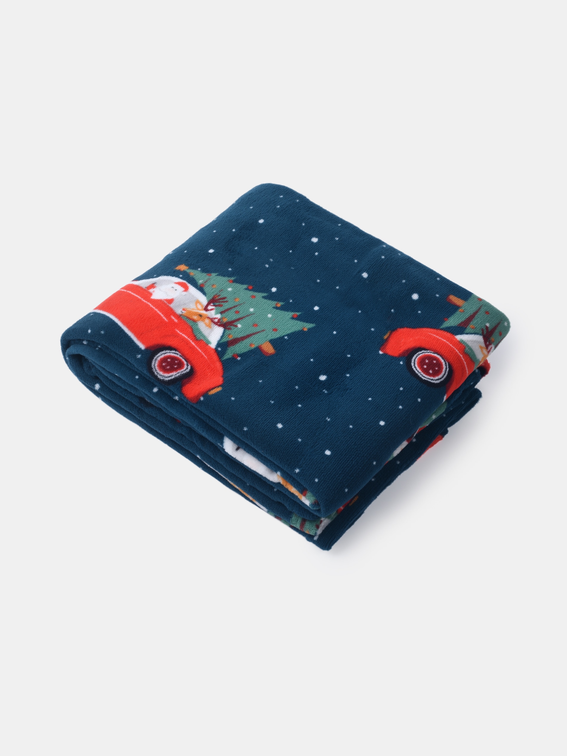 Sinsay - Κουβέρτα με χριστουγεννιάτικο σχέδιο - μπλε φωτογραφία