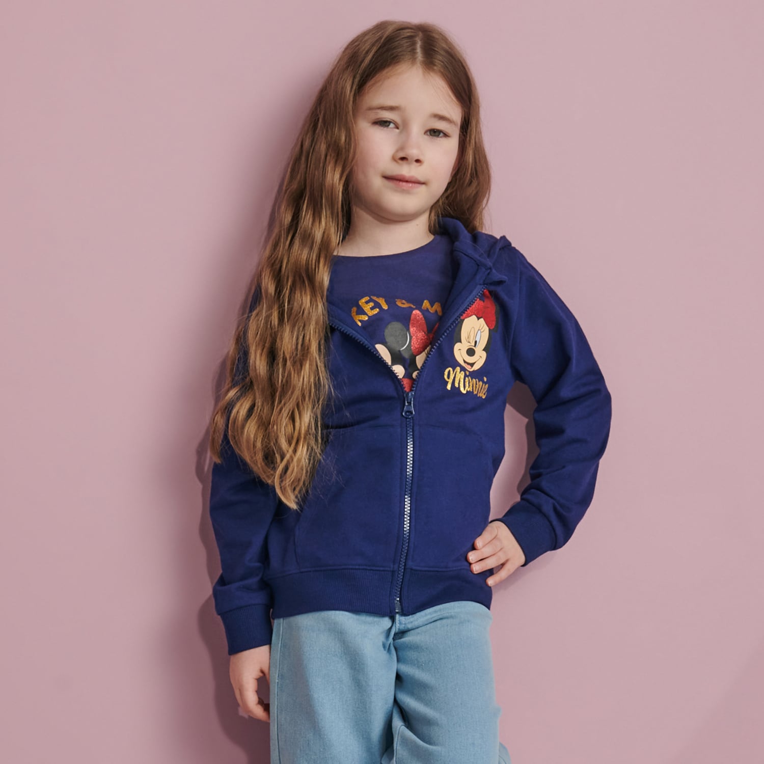 Sinsay - Bluza sport Minnie Mouse - Bleumarin