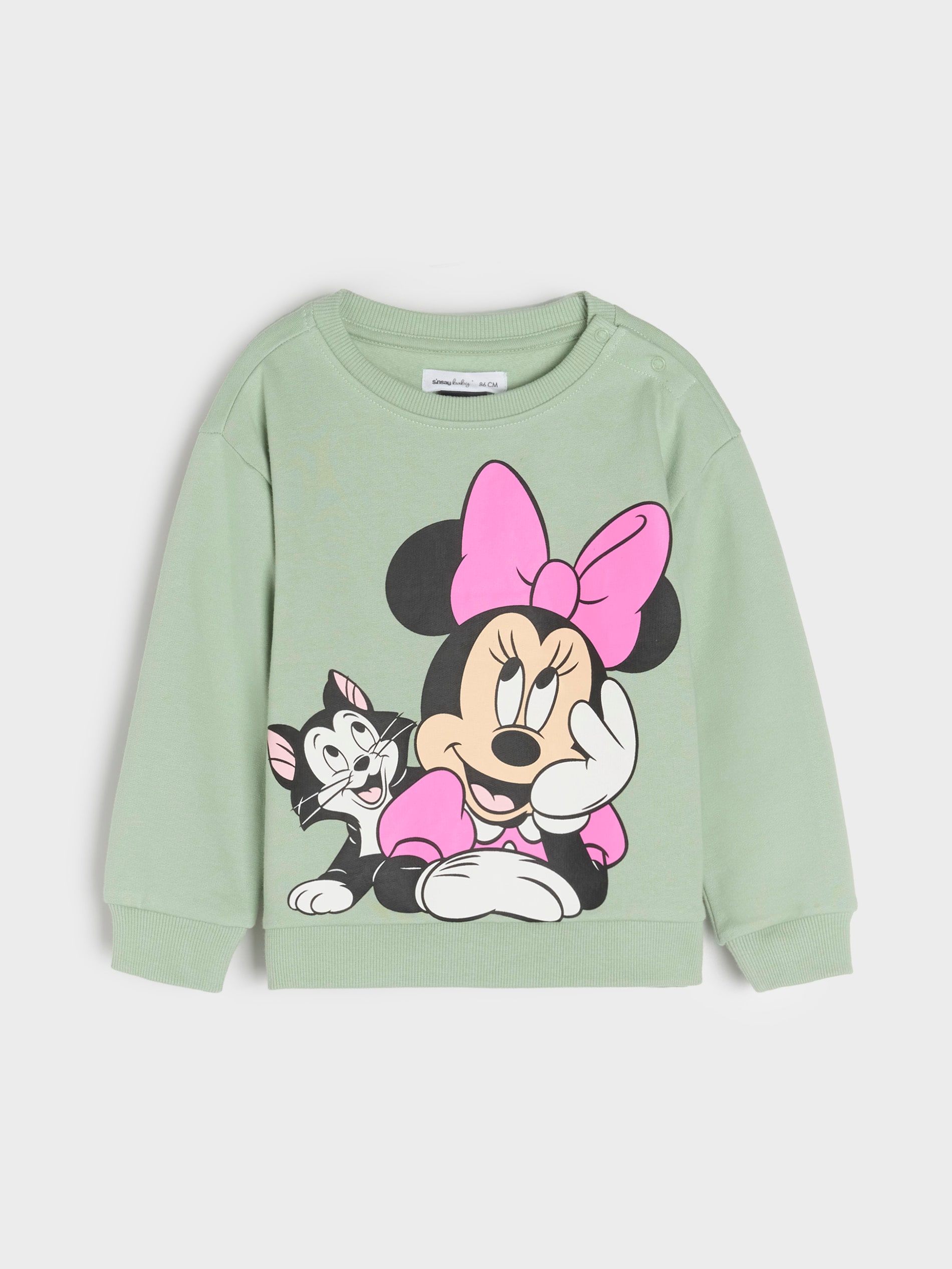 Sinsay - Komplet Od žerseja Minnie Mouse - Svetlo Maslinasta