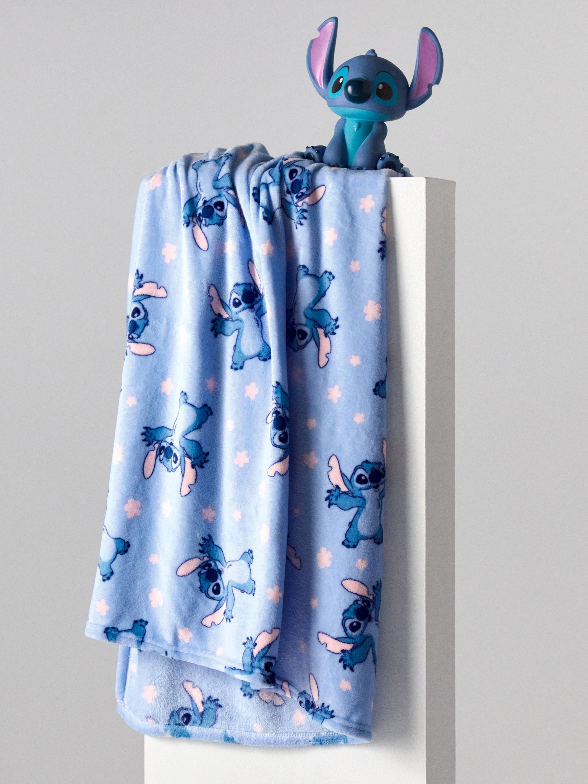 Koc Disney Stitch dla dzieci - Niebieski poliester, 130 cm x 160 cm
