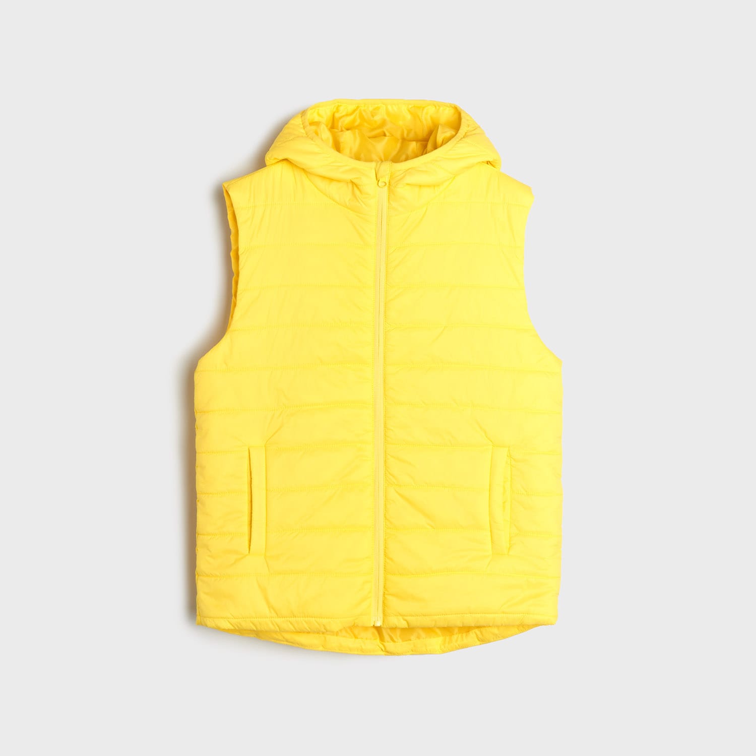E-shop Sinsay - Prešívaná vesta - Žltá