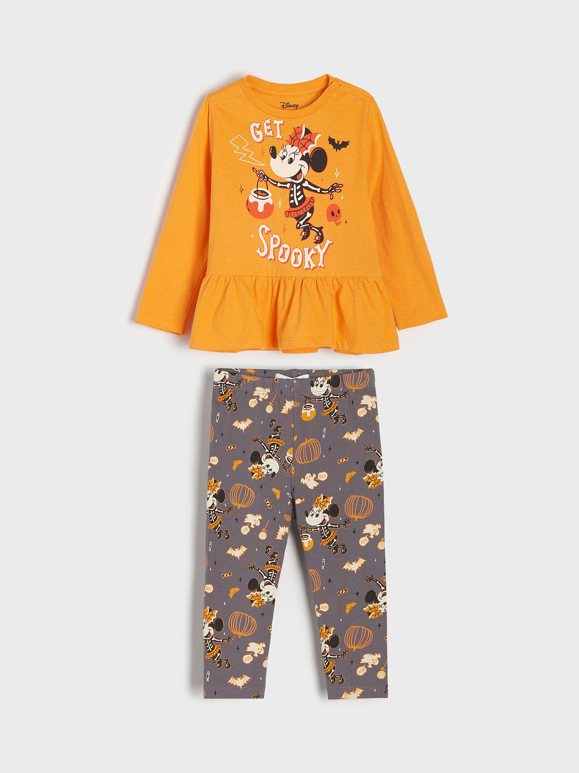 Sinsay - Komplet dzianinowy Myszka Minnie - pomarańczowy