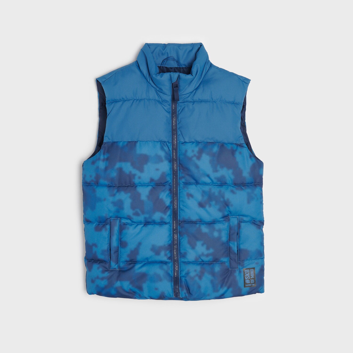 E-shop Sinsay - Prešívaná vesta - Modrá