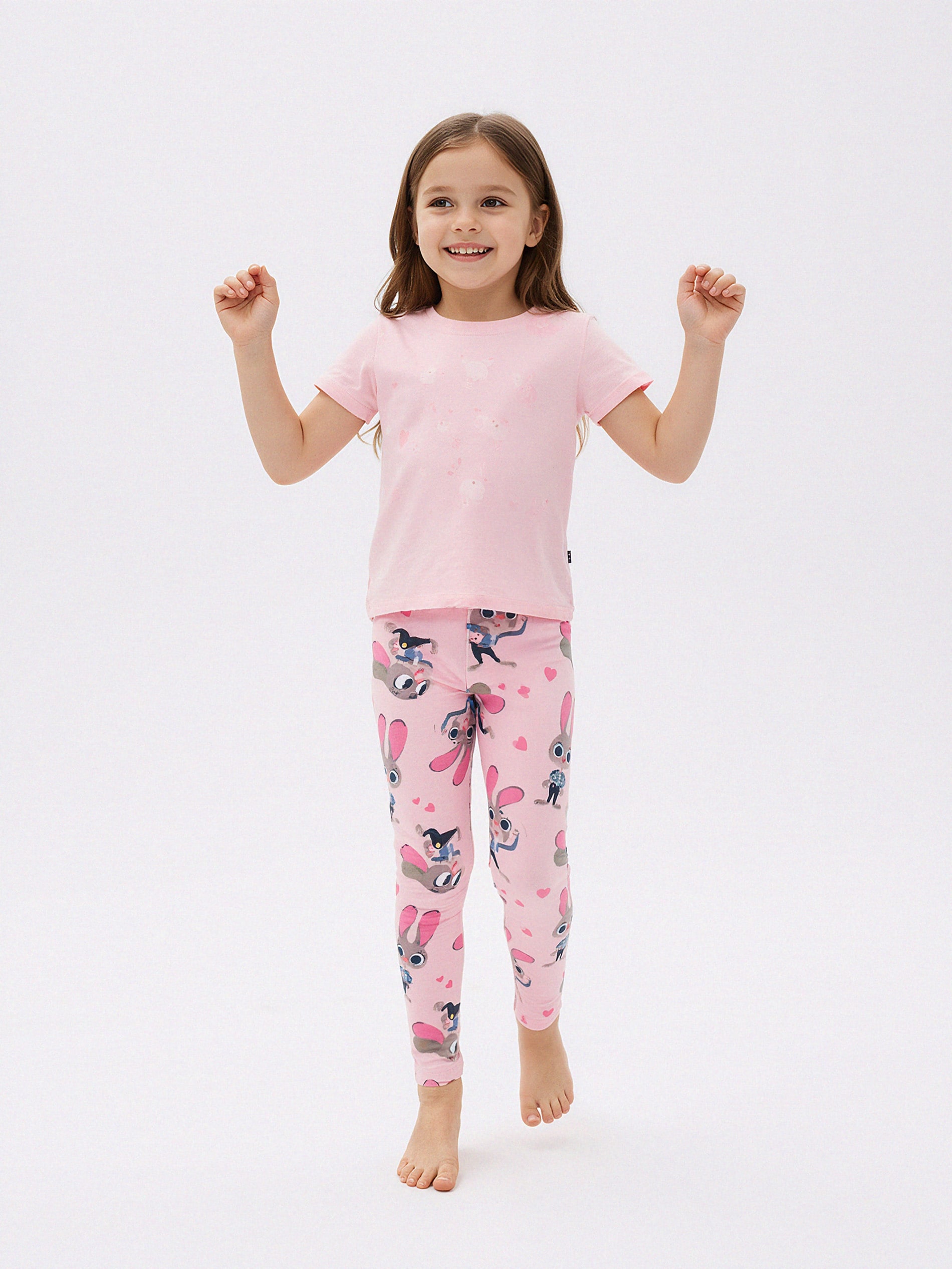 Sinsay - Legginsy ze wzorem Disney Zwierzogród - różowy