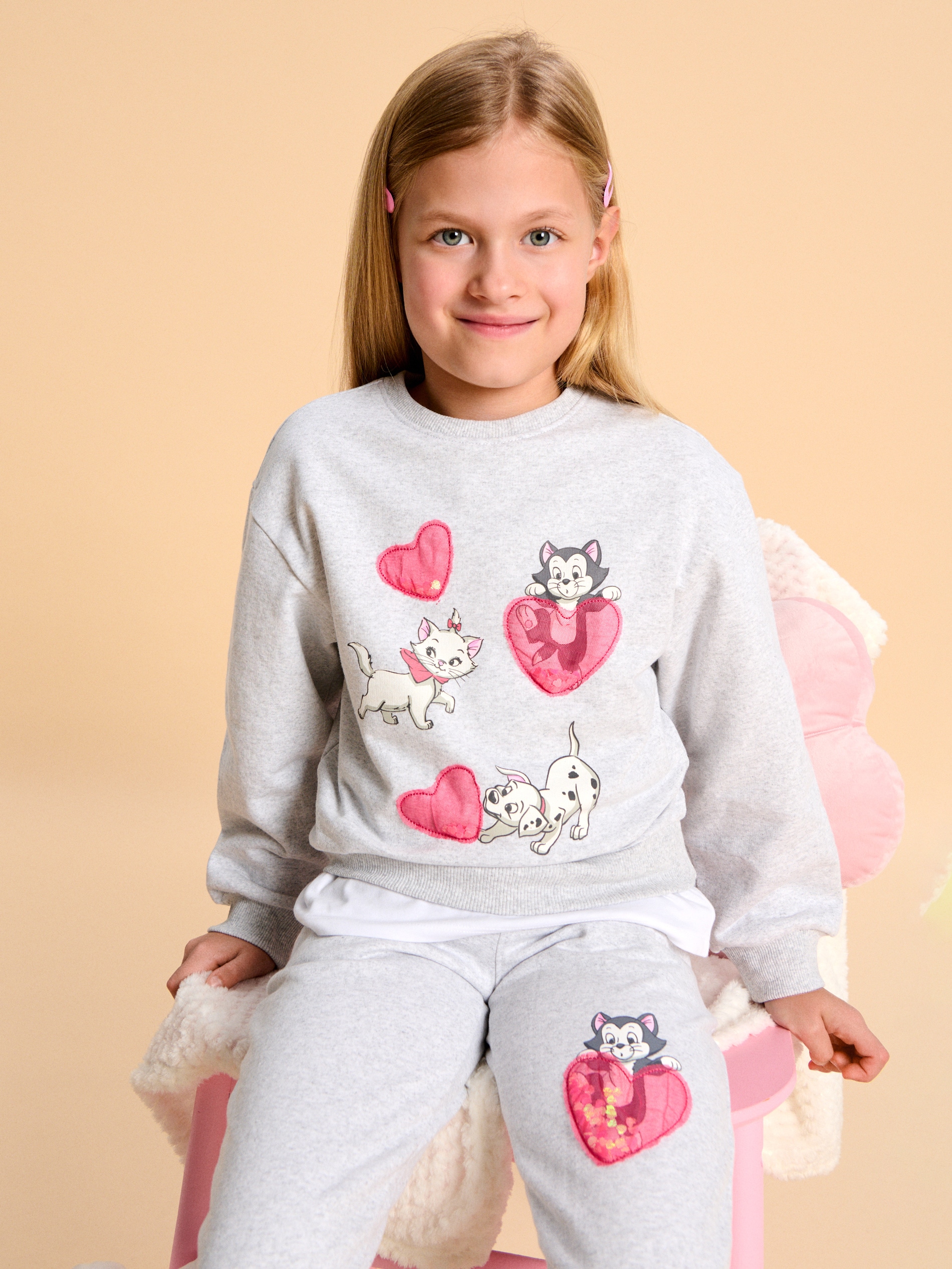 Sinsay - Spodnie dresowe Disney - szary