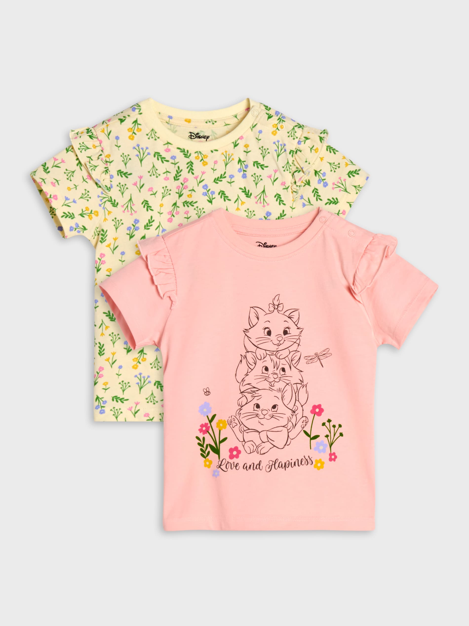 Sinsay - Koszulki 2 pack Disney - różowy