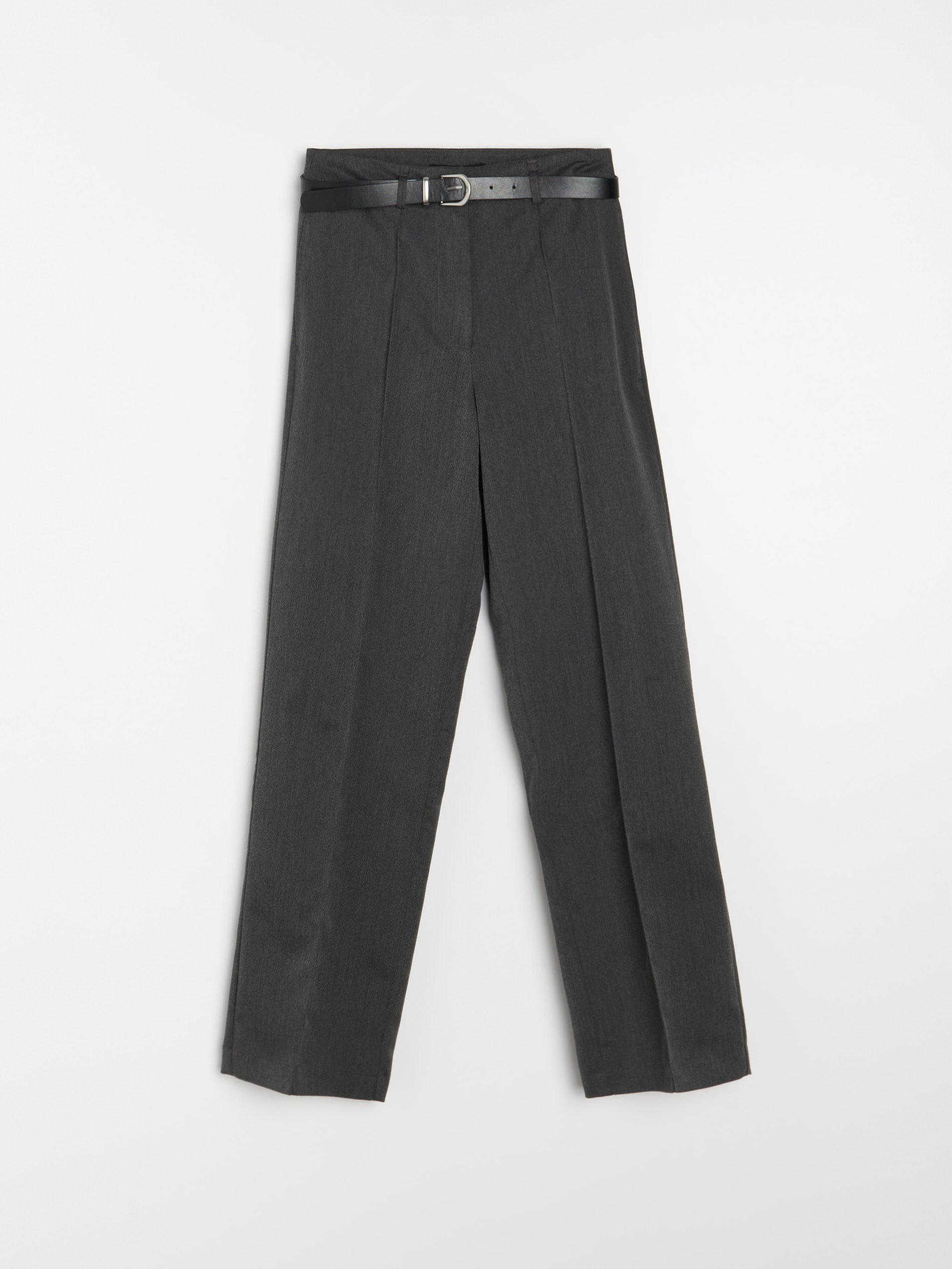 Sinsay - Spodnie z przeszytym kantem - szary