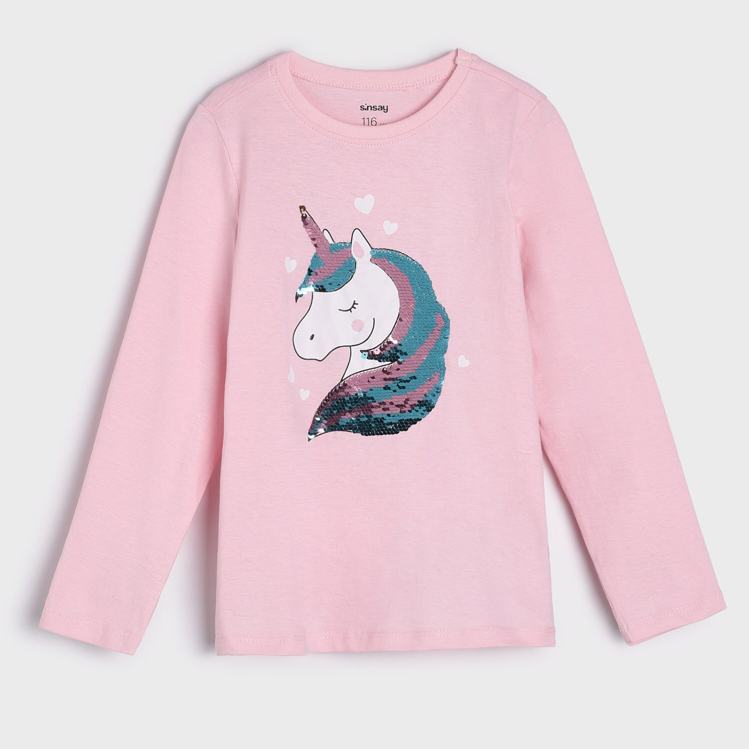 Sinsay - Tricou Cu Paiete - Roz