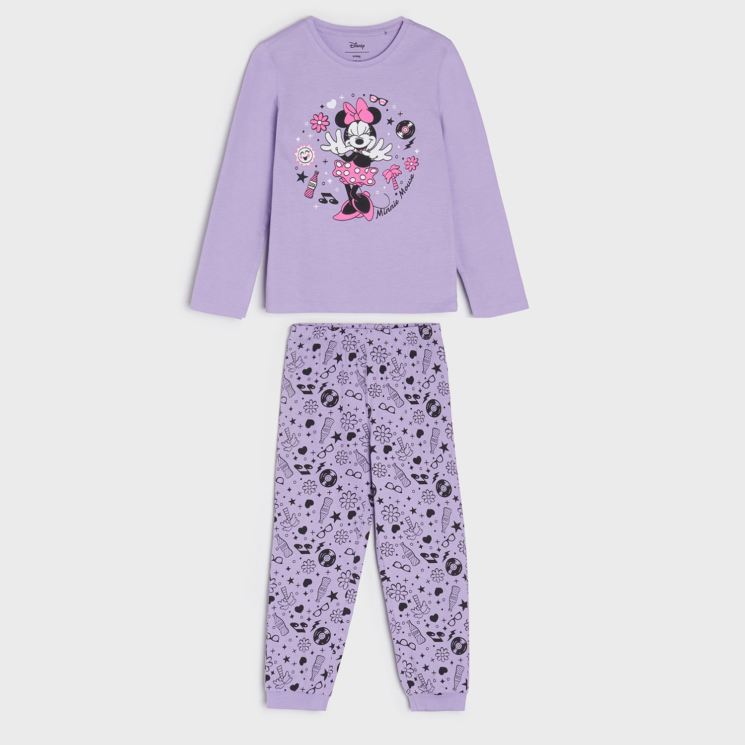 Sinsay - Pijama Minnie Mouse - Violet