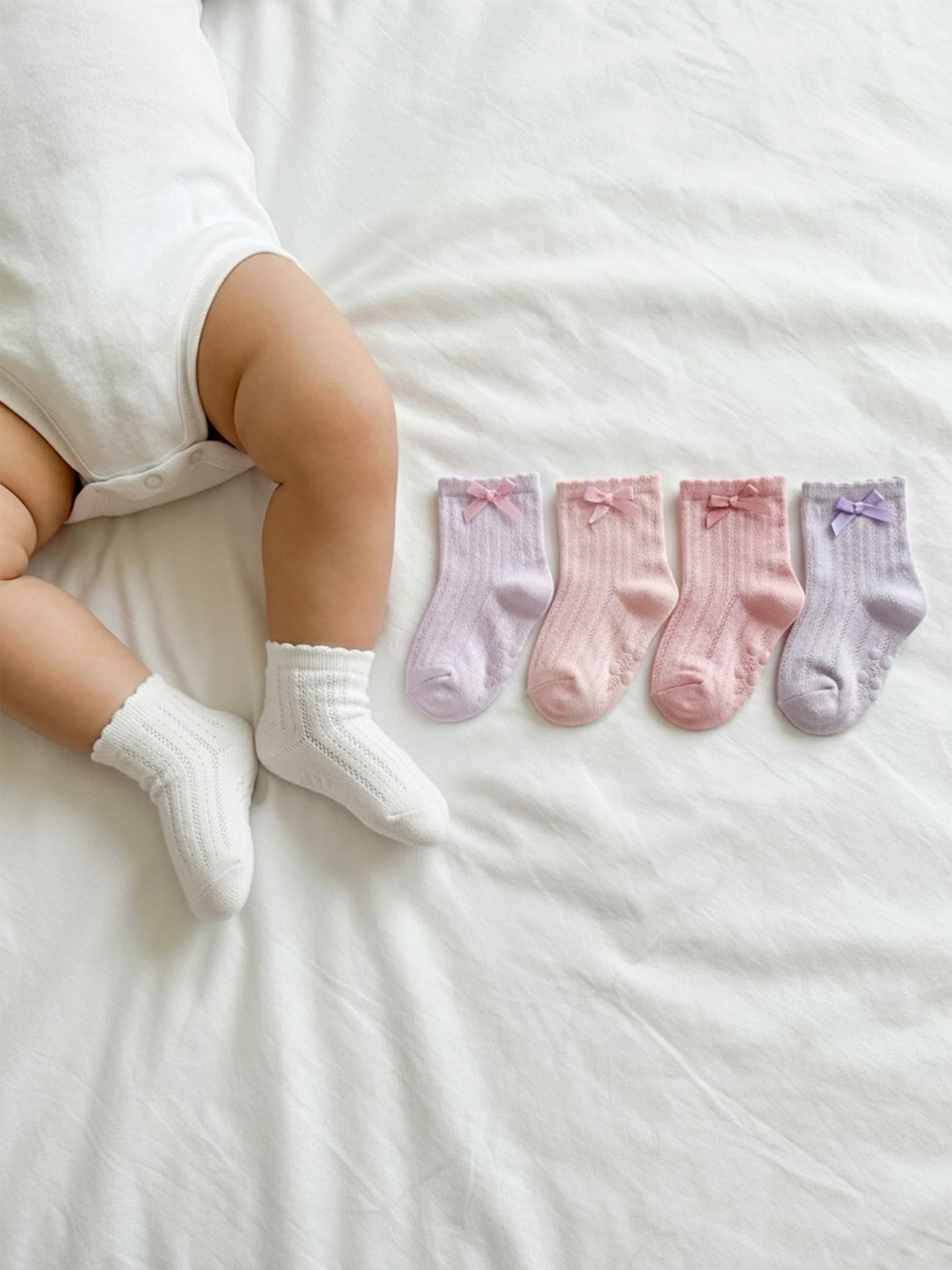 Sinsay - Skarpetki z ozdobną kokardą 5 pack - wielobarwny